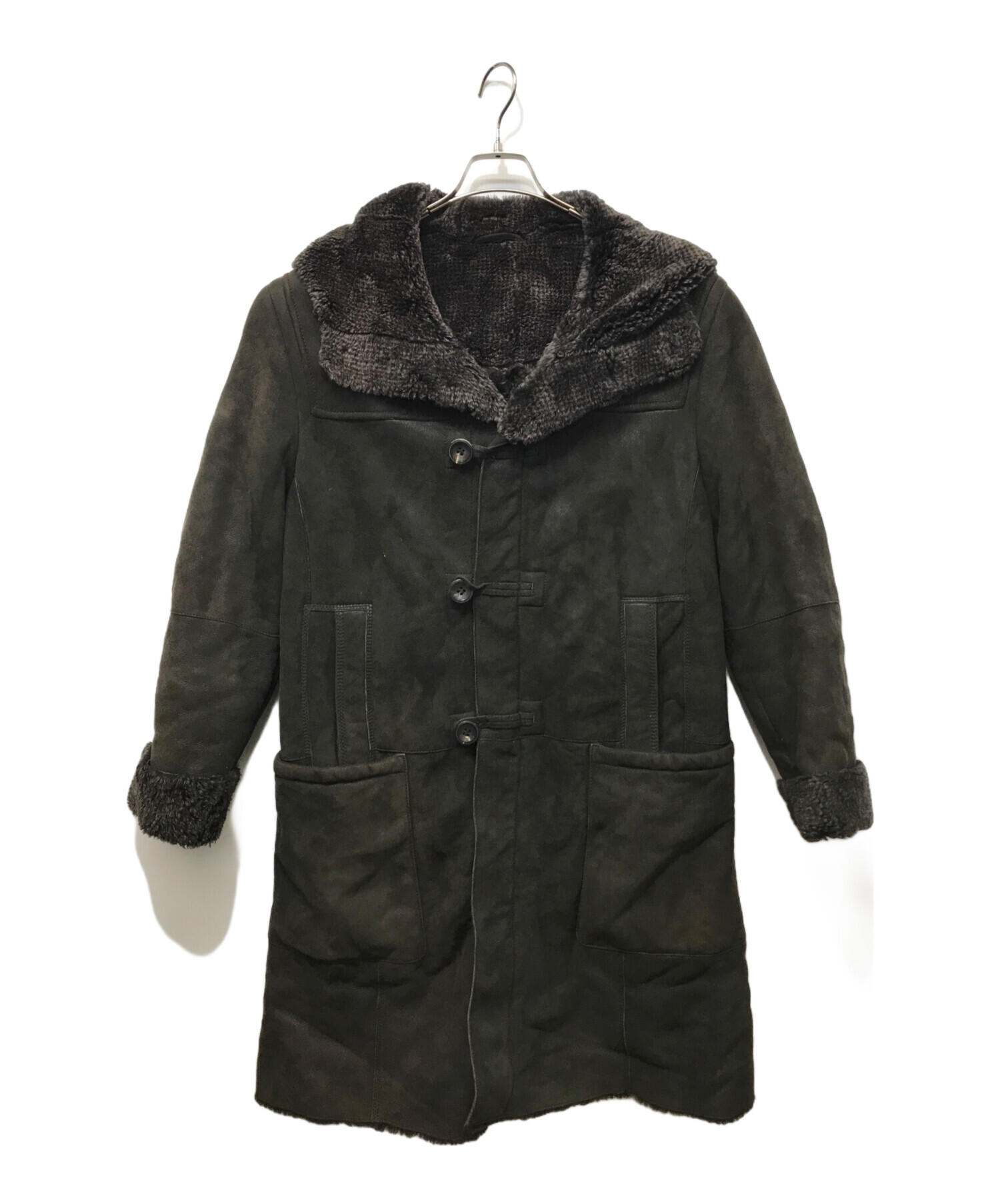 ARMANI GIORGIO ムートンレザージャケット シアリングコート シープ
