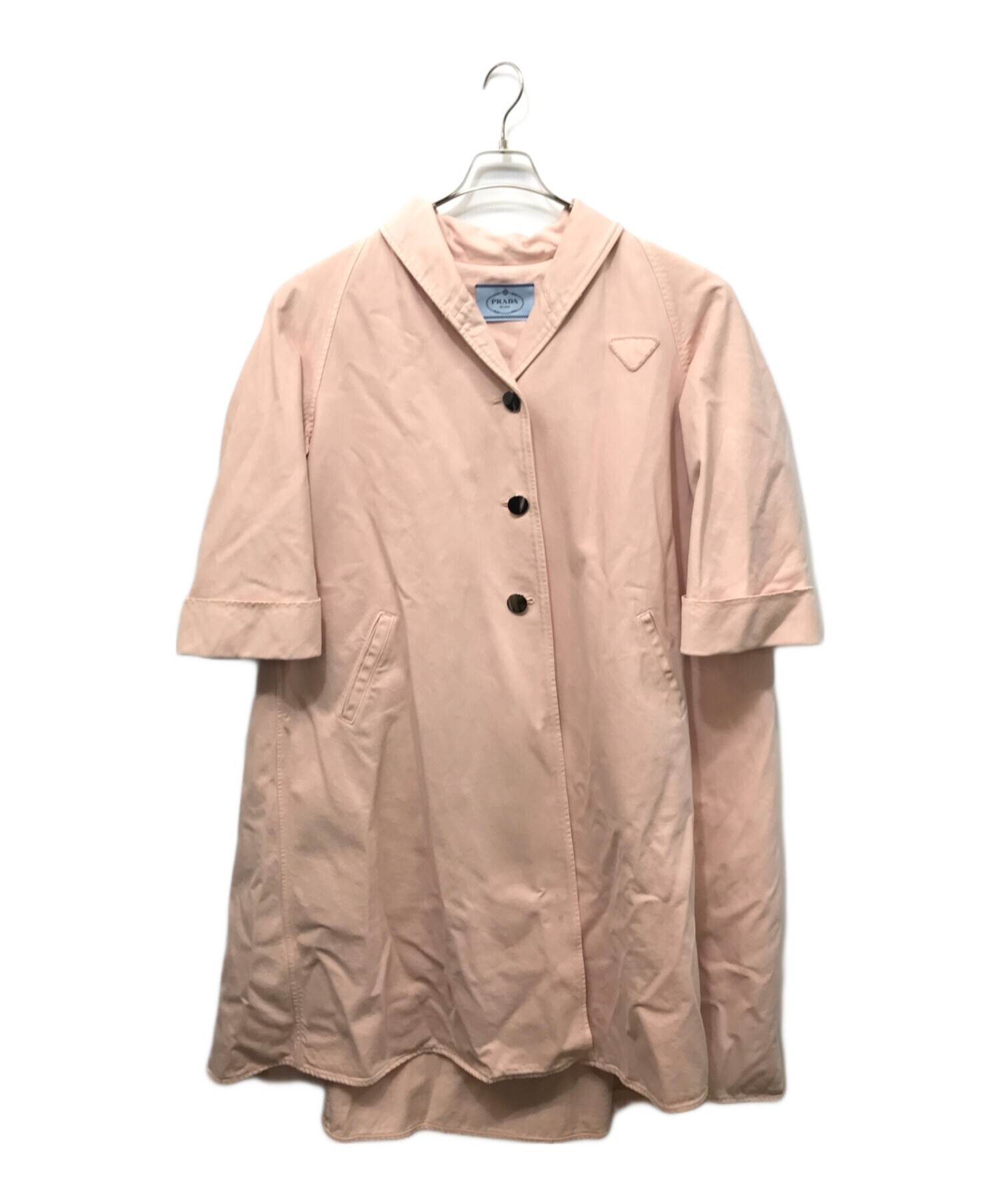 中古・古着通販】PRADA (プラダ) トライアングルロゴデニムコート