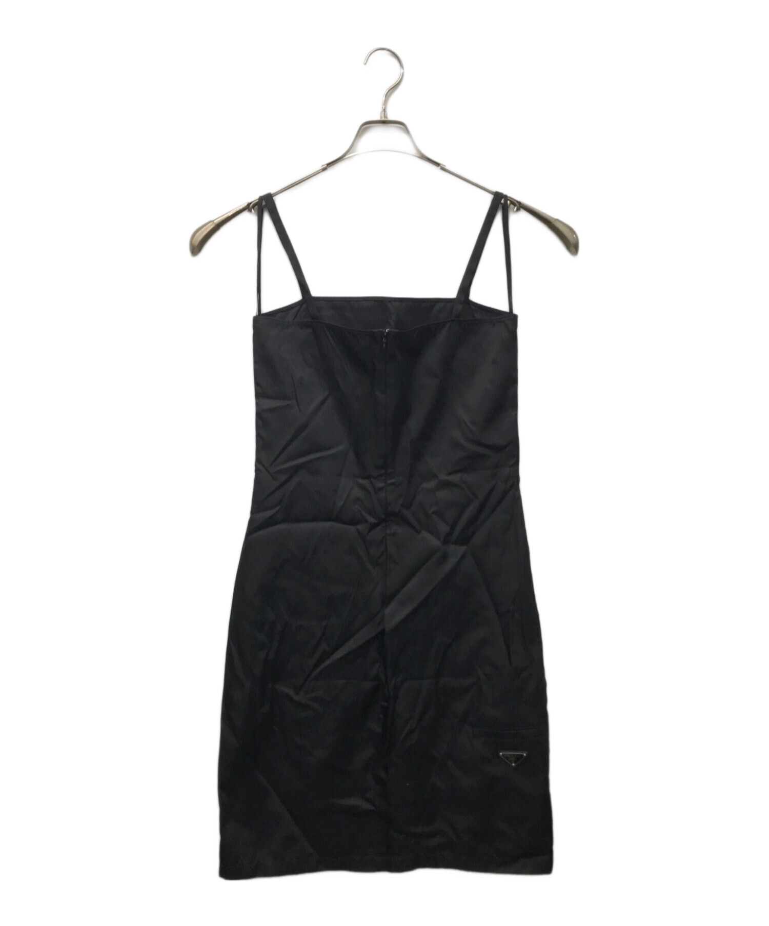 中古・古着通販】PRADA (プラダ) トライアングルロゴキャミワンピース
