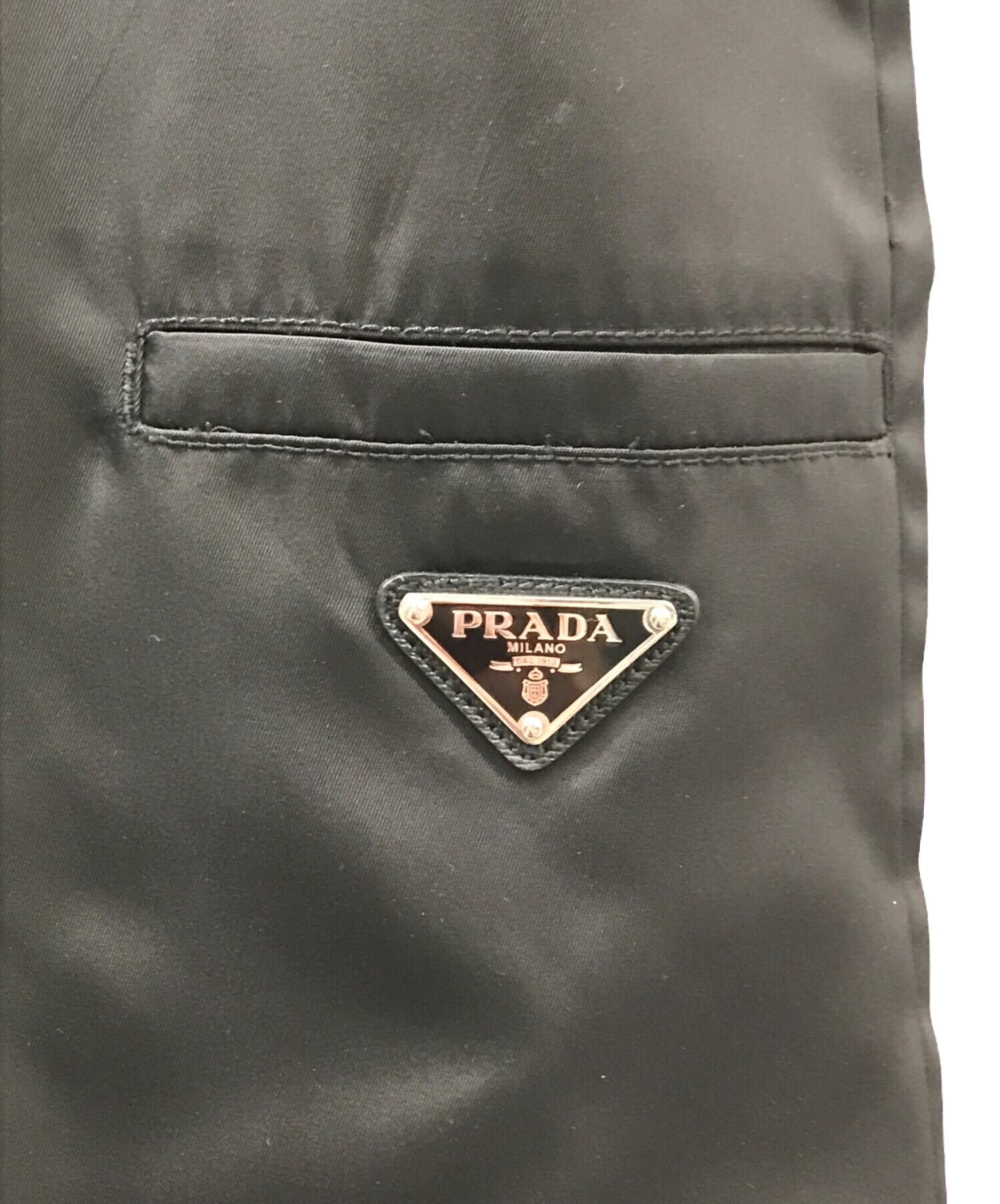 中古・古着通販】PRADA (プラダ) トライアングルロゴキャミワンピース