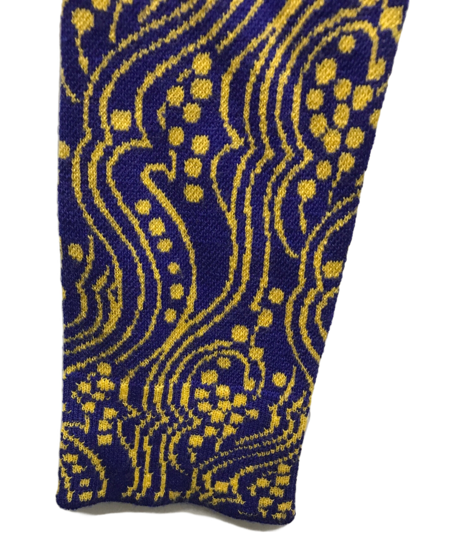 中古・古着通販】PRADA (プラダ) 総柄タートルネックニット ブルー