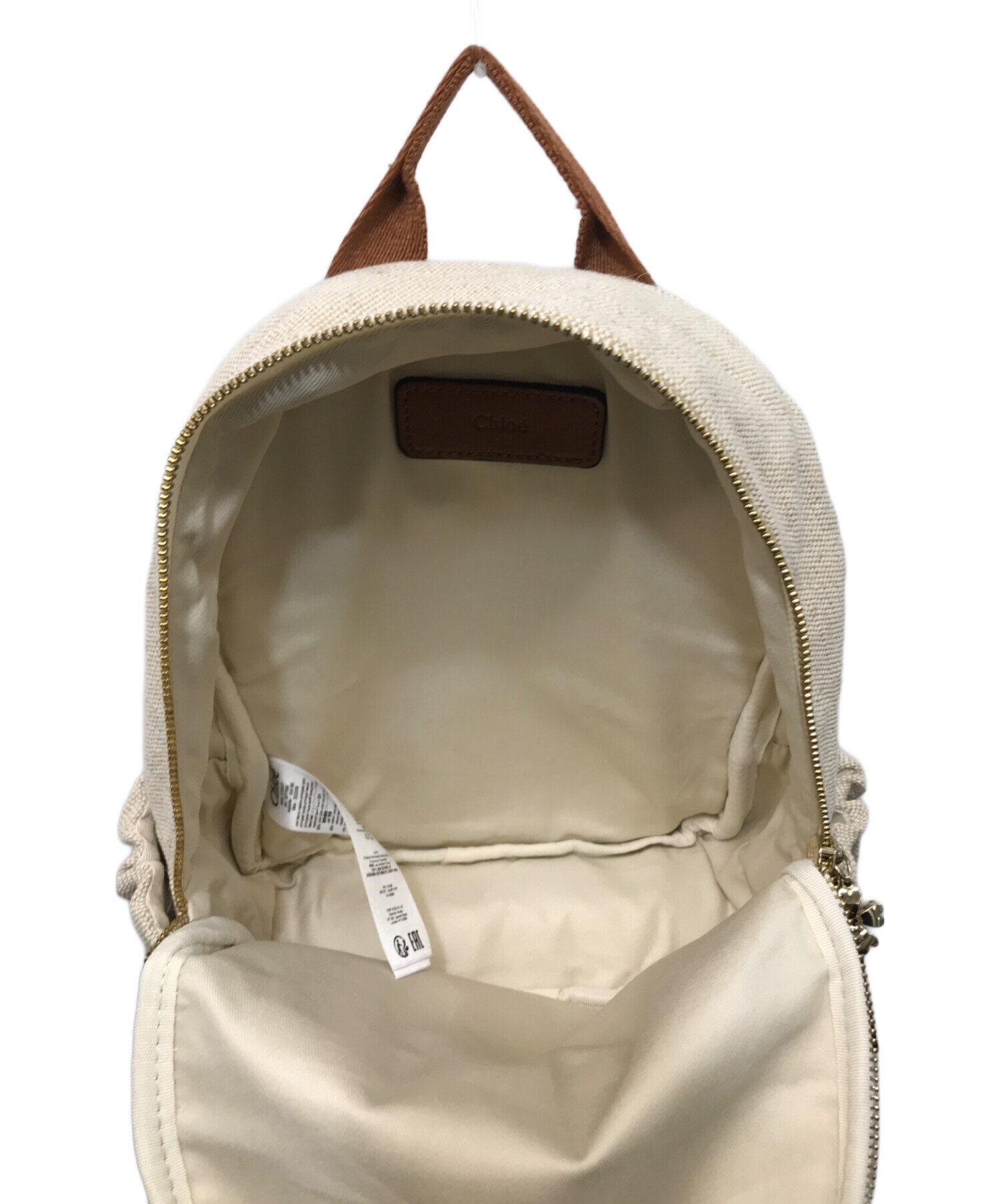 中古・古着通販】Chloe (クロエ) キャンバス切替リュックサック