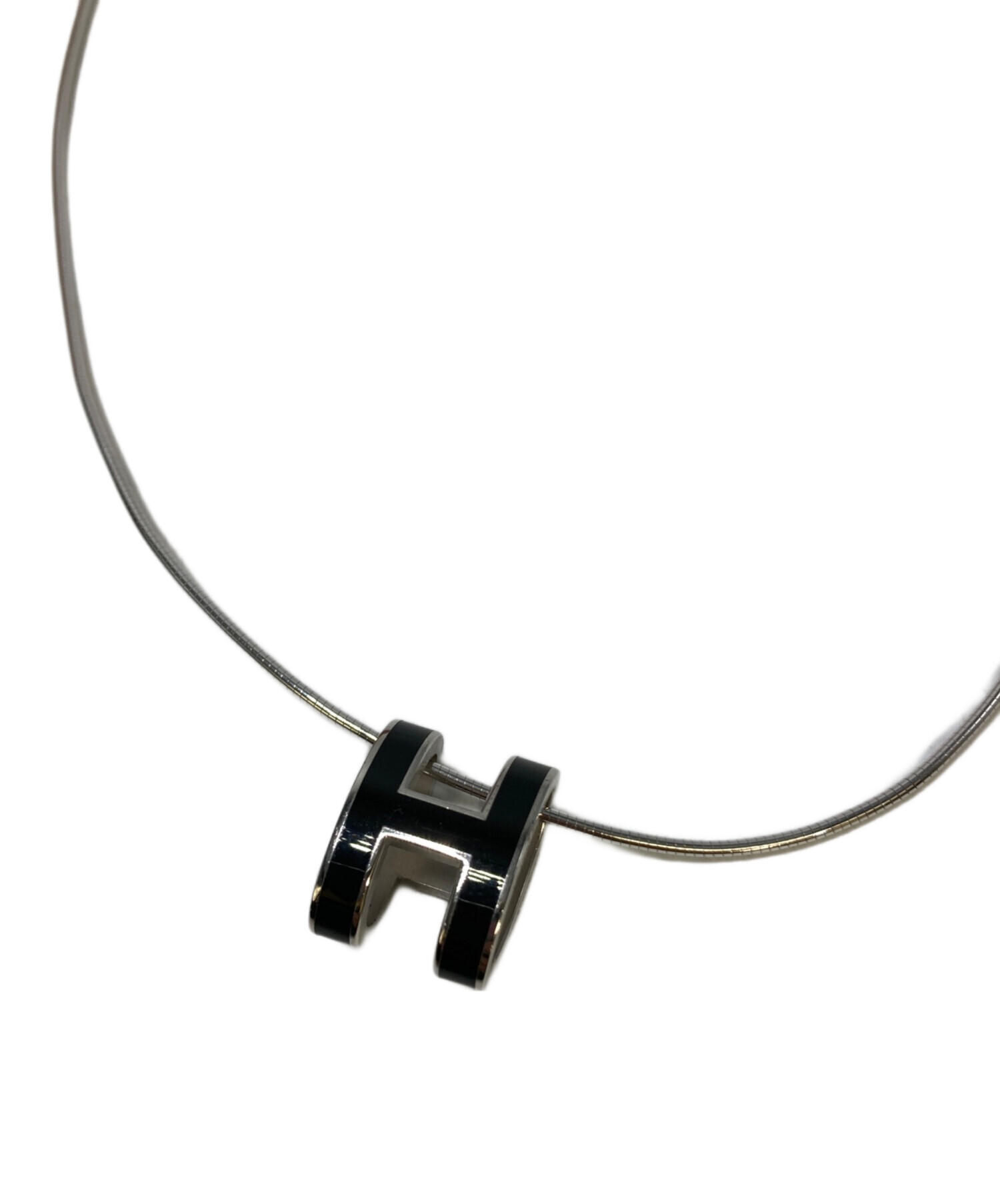 中古・古着通販】HERMES (エルメス) ポップアッシュ Hロゴネックレス