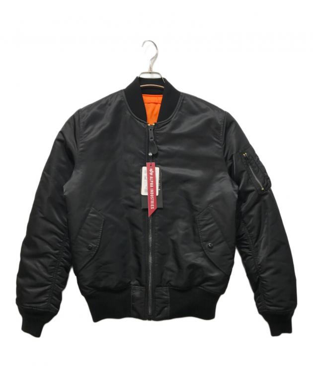 美品ALPHA アルファ MA-1 フライトジャケット NAVY Alpha MA-1 新品未