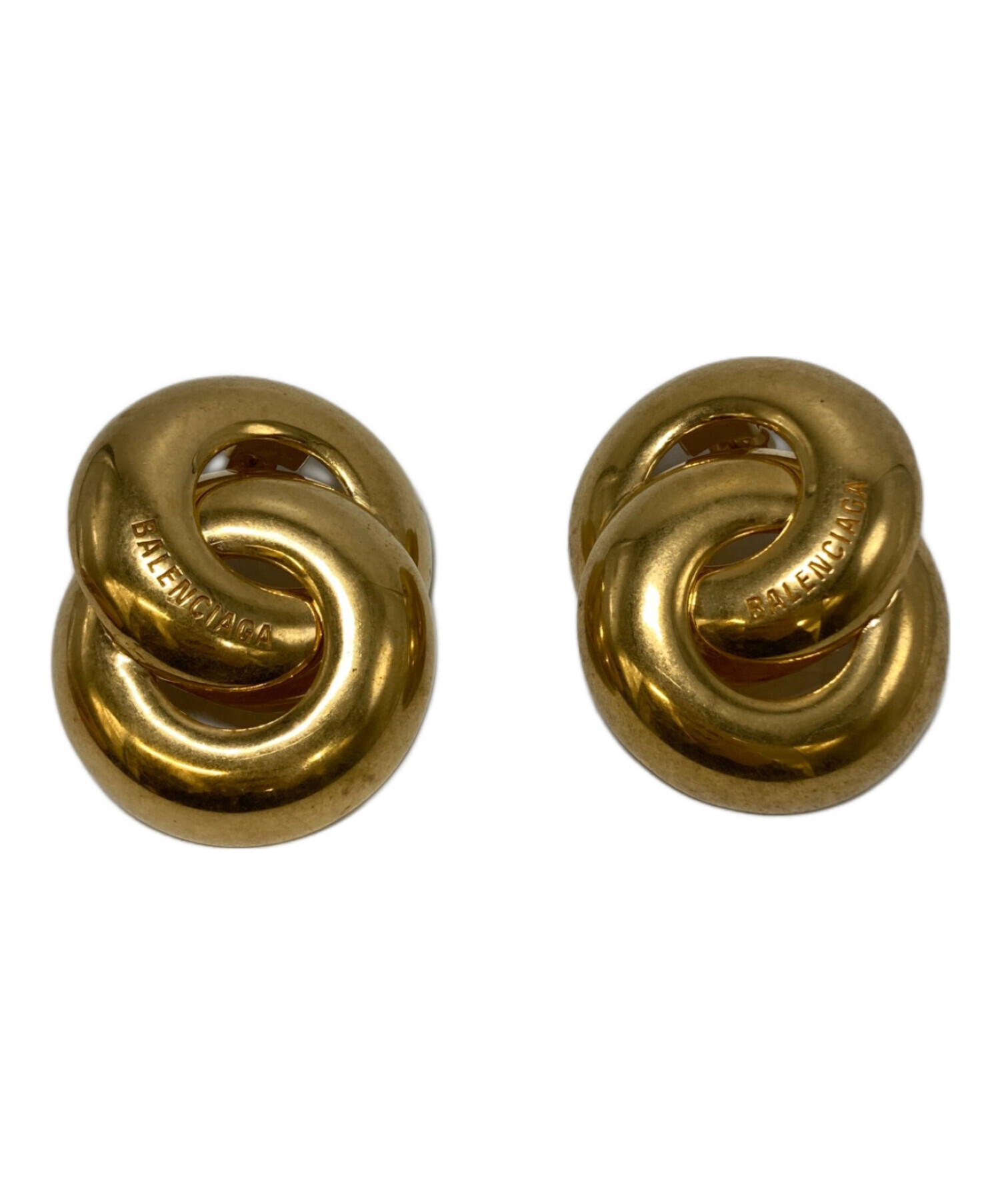 BALENCIAGA ゴールドピアス 中古・古着通販】BALENCIAGA (バレンシアガ) ピアス ゴールド