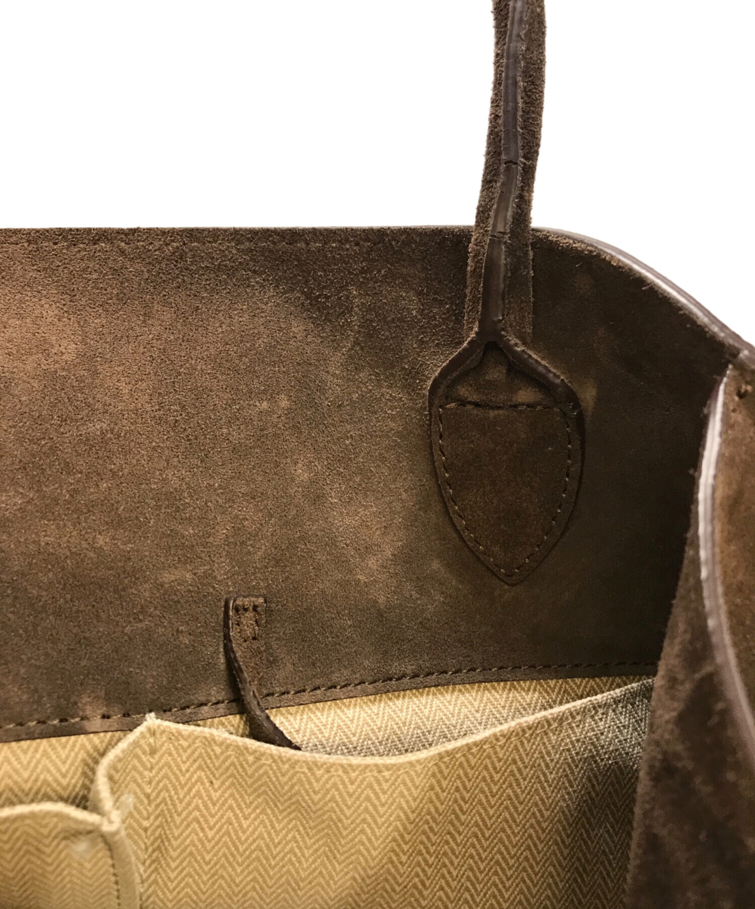 中古・古着通販】ELBORN (エルボルン) Momet Suede Tote Bag ブラウン