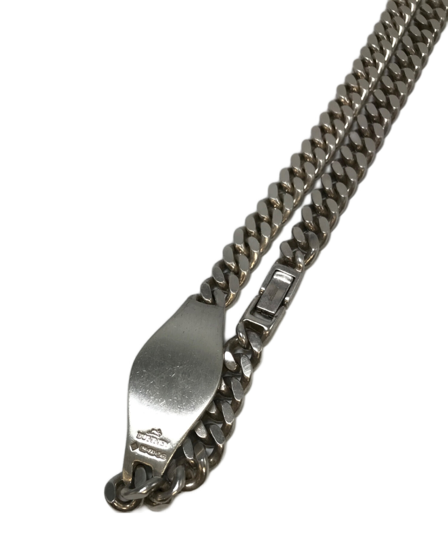 アクセサリー BUNNEY Single Tour Belt Identity Chain BUNNEY バニー ブレスレット メンズ ID チェーン バーク 925シルバー
