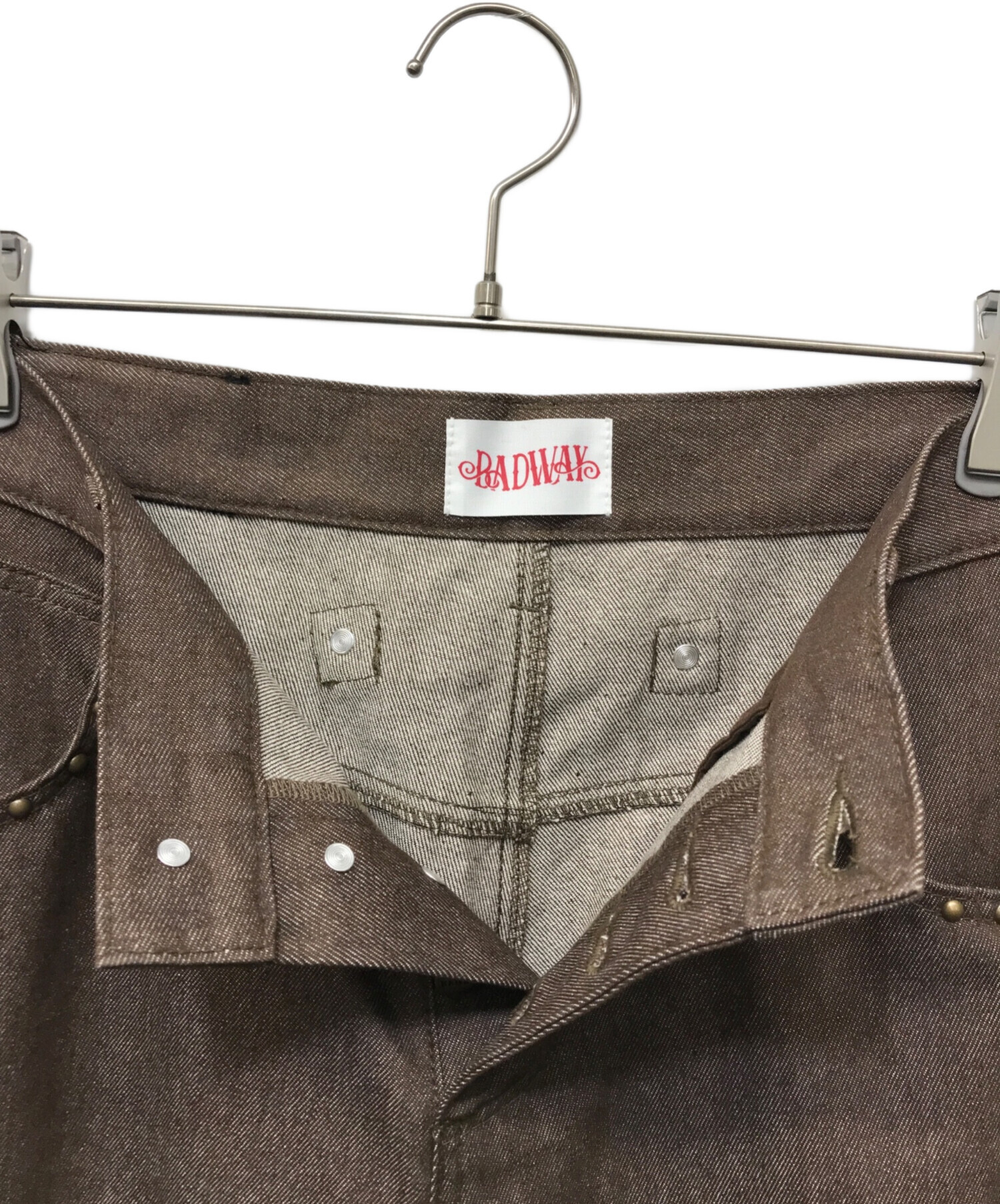 中古・古着通販】BADWAY (バッドウェイ) Leopard straight denim pants