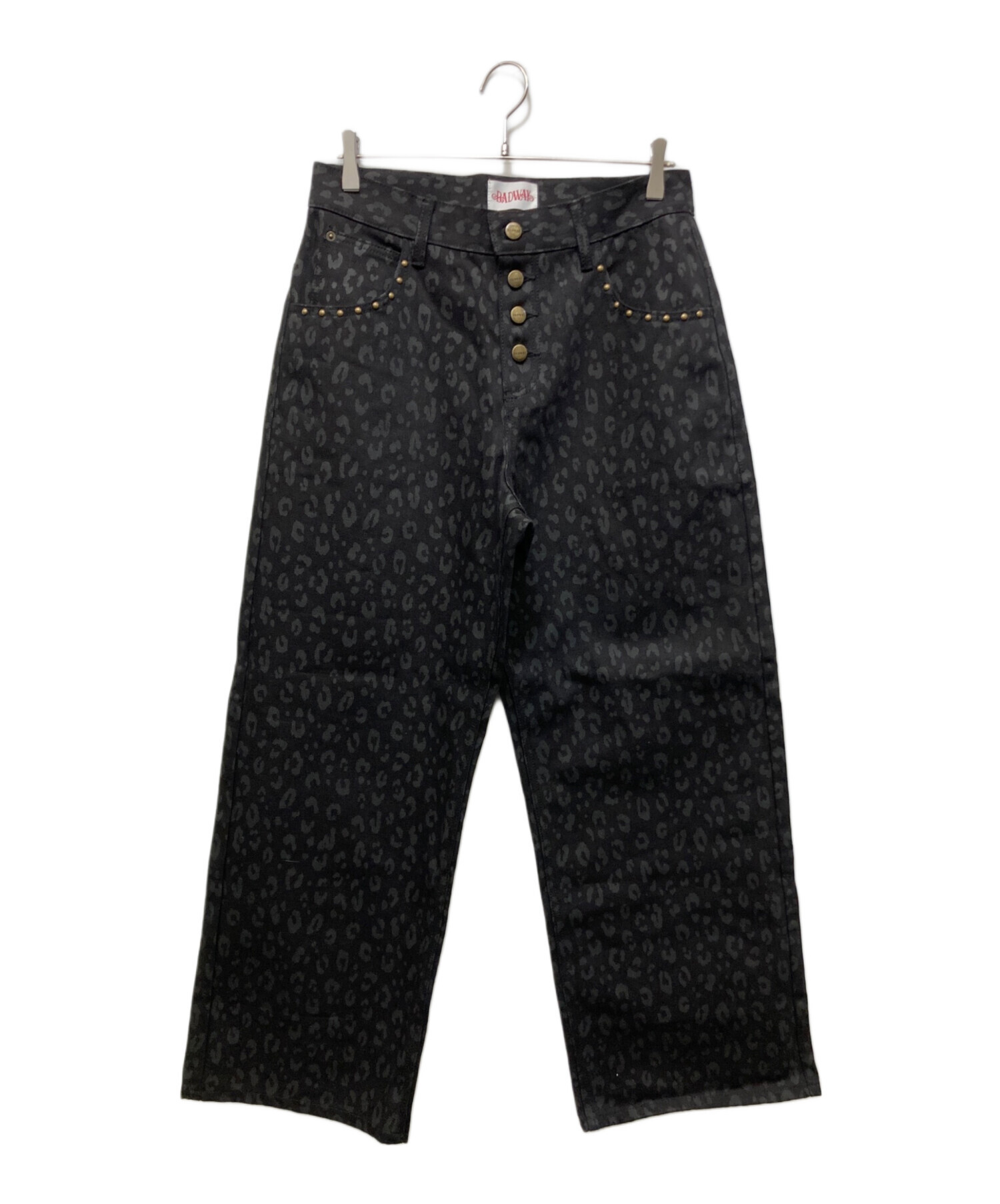 中古・古着通販】BADWAY (バッドウェイ) Leopard straight denim pants