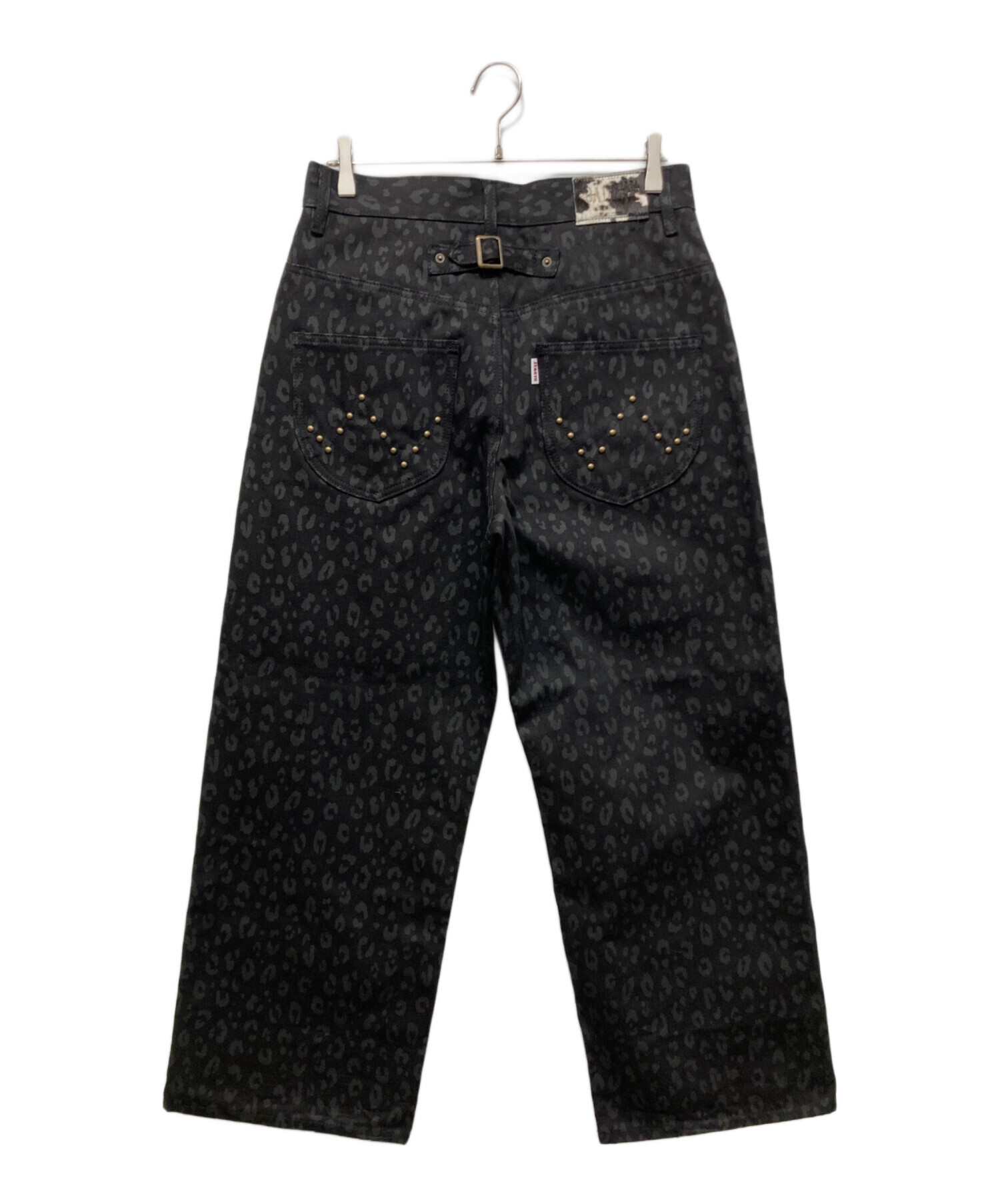 中古・古着通販】BADWAY (バッドウェイ) Leopard straight denim pants