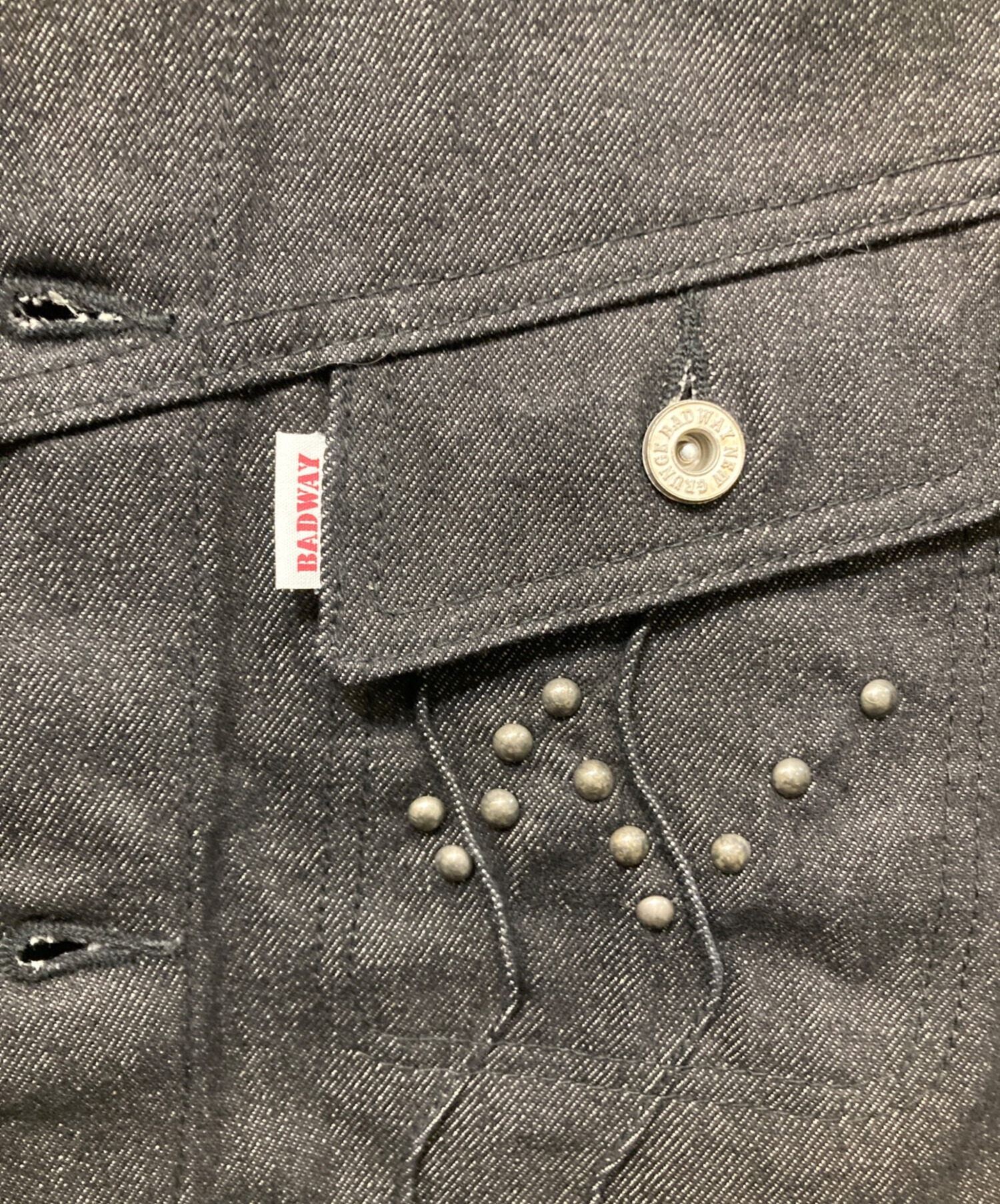 中古・古着通販】BADWAY (バッドウェイ) Classic Studs Denim Jacket