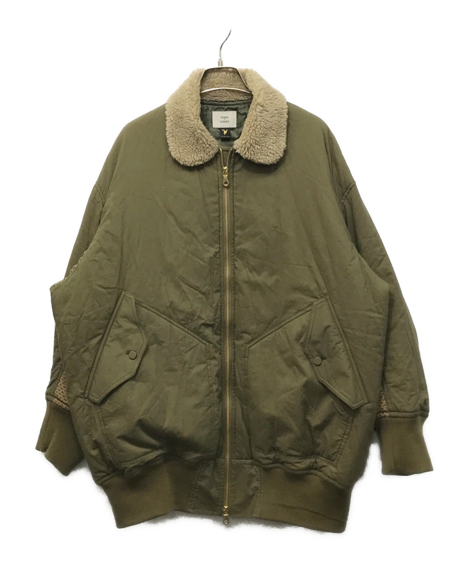 FUMIE TANAKA フミエタナカ ジャケット レディース 【古着】【中古】 中古・古着通販】FUMIE=TANAKA (フミエタナカ) 襟ボアダウンジャケット