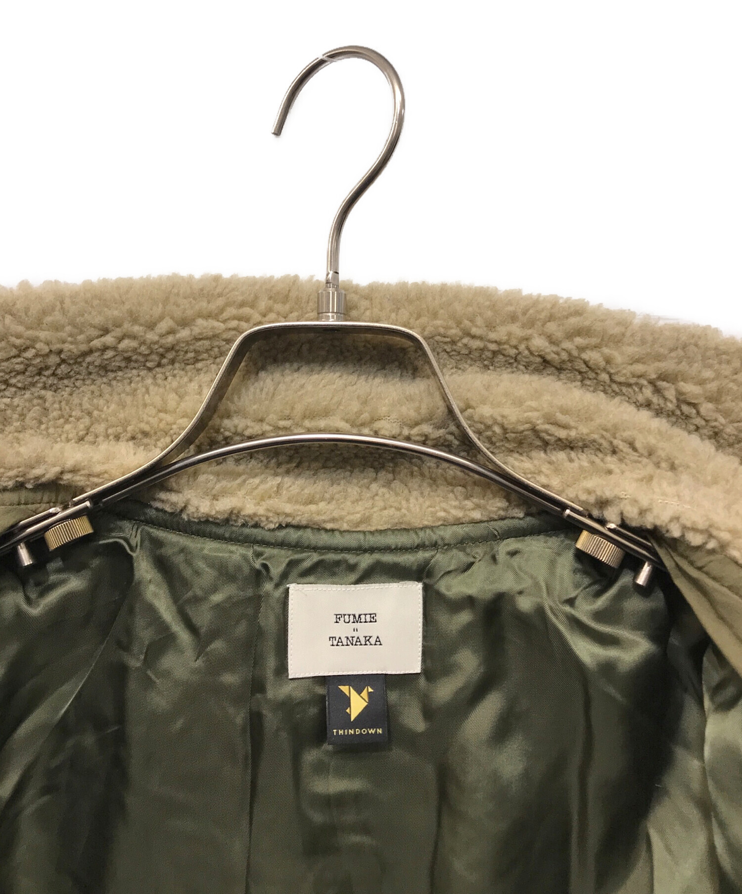 中古・古着通販】FUMIE=TANAKA (フミエタナカ) 襟ボアダウンジャケット