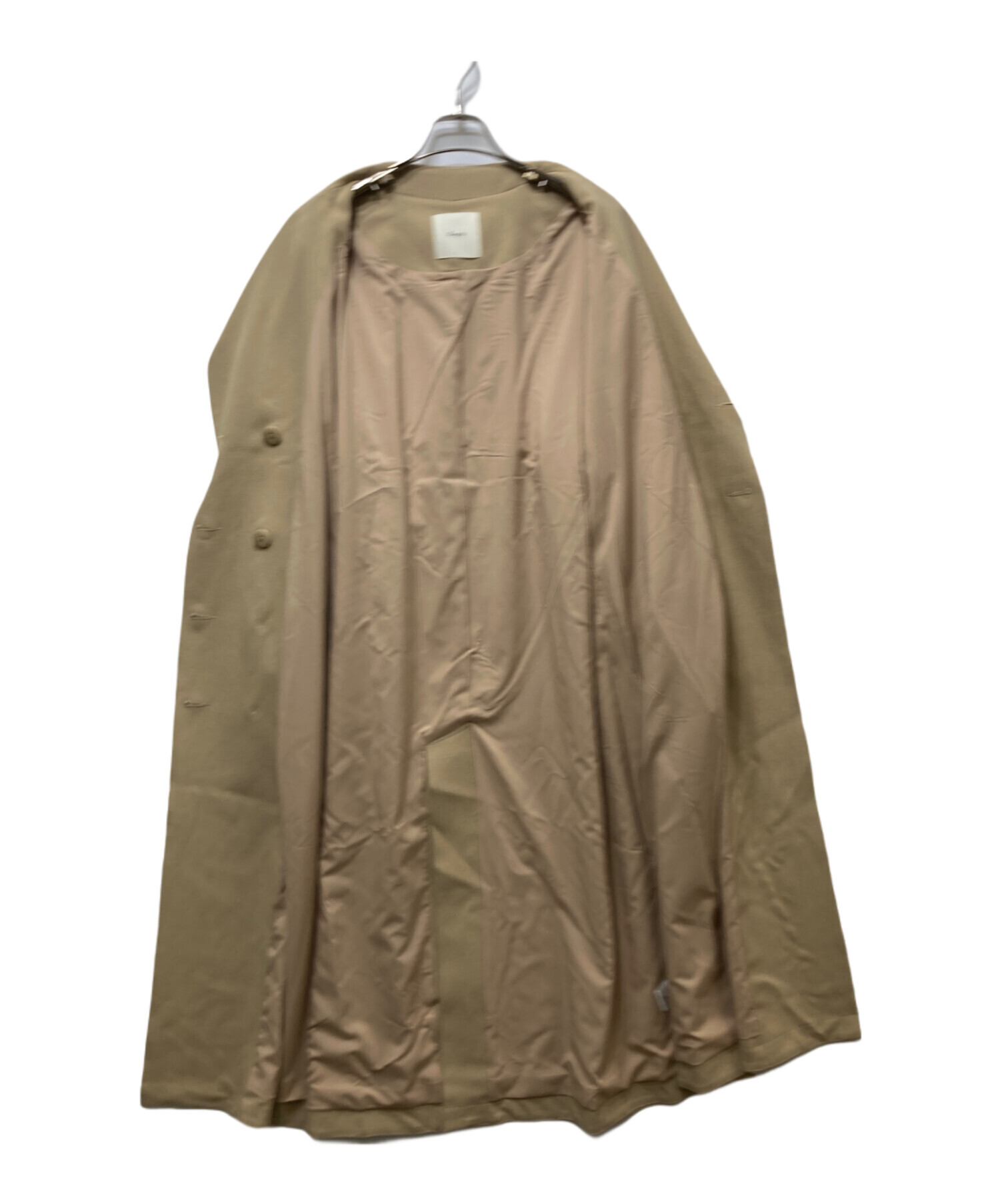 中古・古着通販】EAPHI (エフィ) ASYMMETRY CAPE TRENCH COAT ベージュ