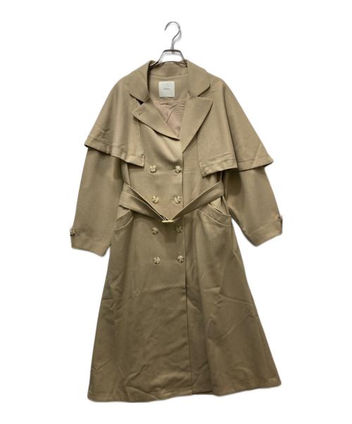 中古・古着通販】EAPHI (エフィ) ASYMMETRY CAPE TRENCH COAT ベージュ