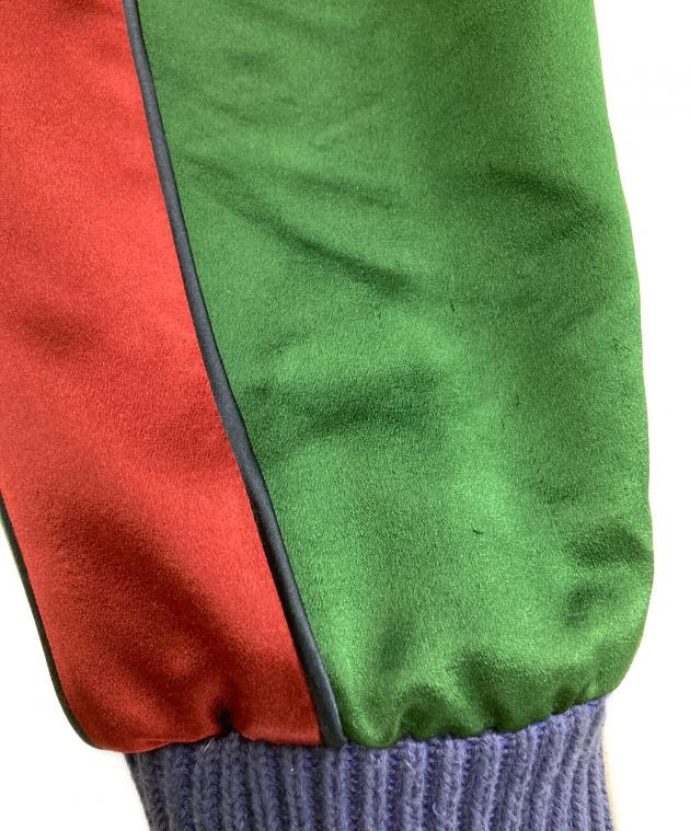 GUCCI タイガー フェルト ジャケット スタジャン グッチ 48 中古・古着通販】GUCCI (グッチ) タイガースカジャン ネイビー サイズ