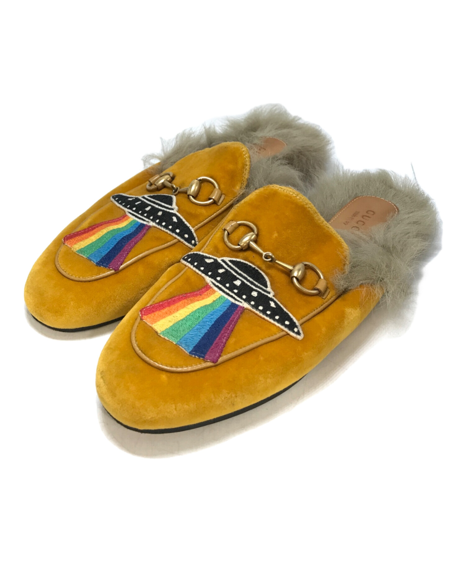 GUCCI グッチ ベロア ファーミュール グッチ プリンスタウン ベロア
