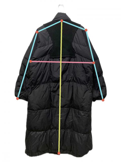 中古・古着通販】ENFOLD (エンフォルド) MELTON×DOWN COAT ブラック