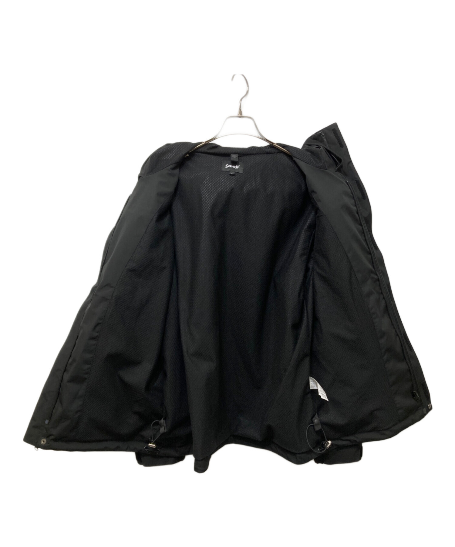 中古・古着通販】Schott (ショット) B.S HOODED JKT ブラック サイズ:L 