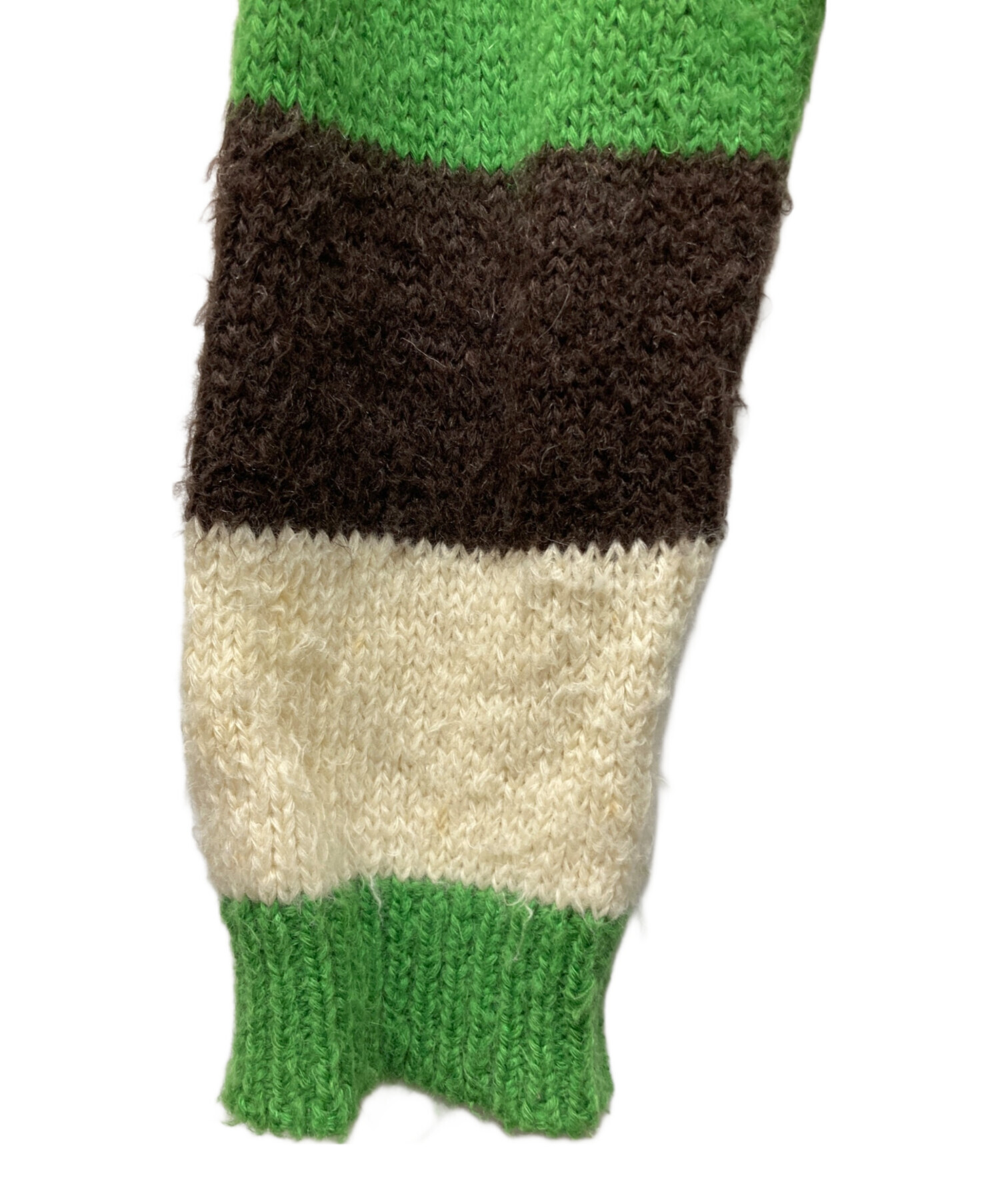 中古・古着通販】doublet (ダブレット) ZIP UP STRIPE CARDIGAN