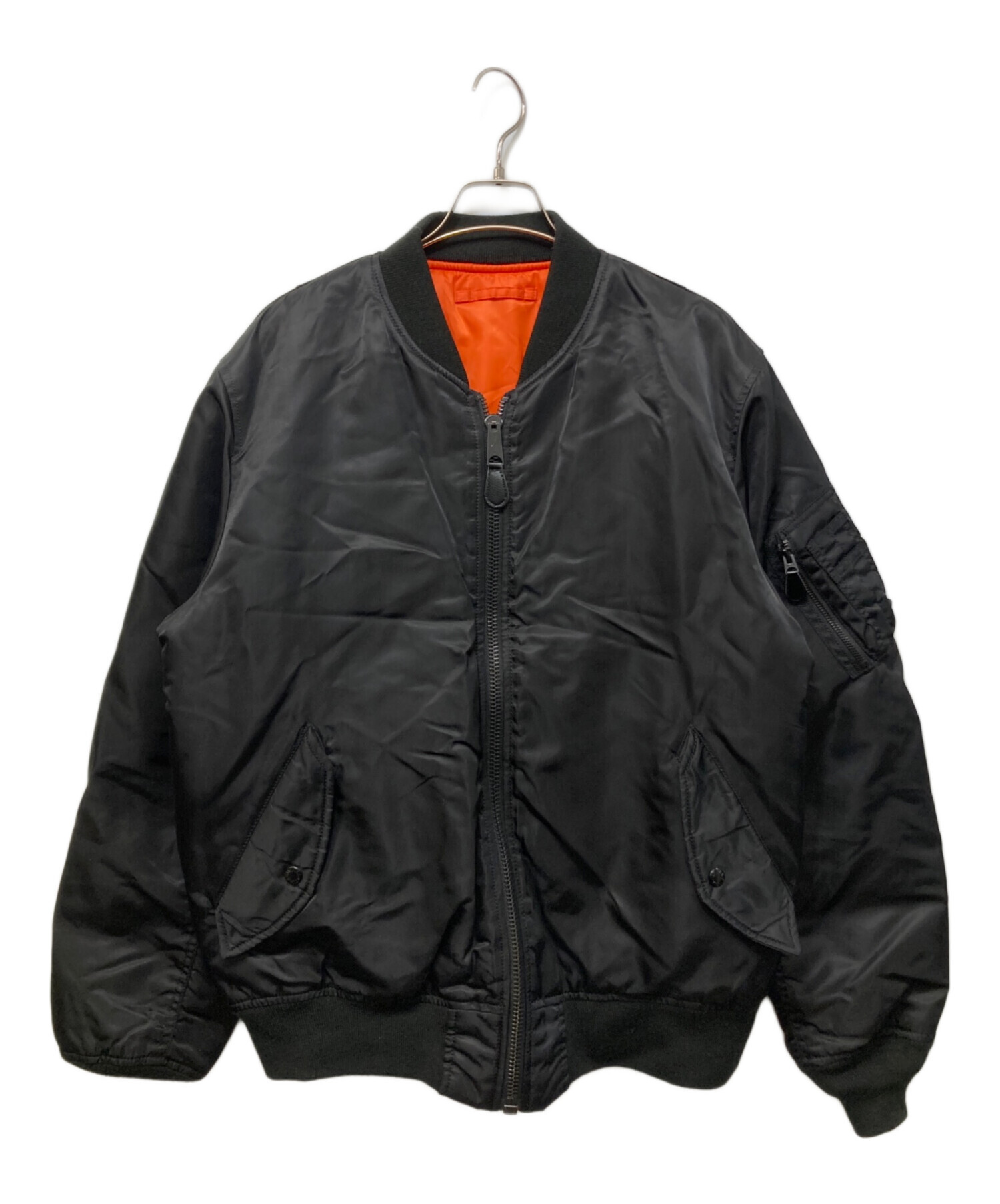 AVIREX MA-1 ブラック サイズM フライトジャケット 古着 人気カラー 中古・古着通販】AVIREX (アヴィレックス) MA-1 COMMERCIAL フライト