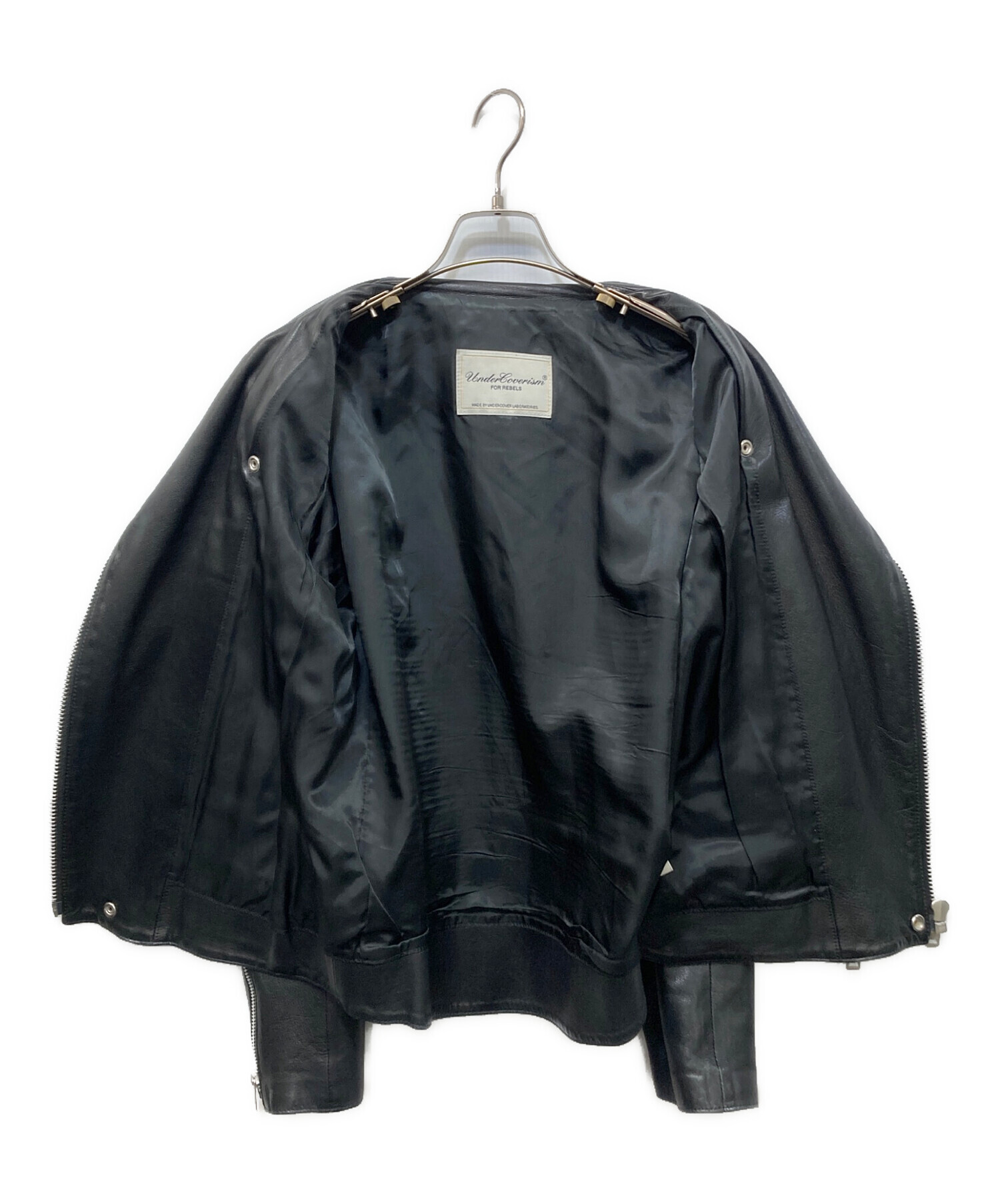 UNDERCOVERISMレザーダブルライダースジャケット 中古・古着通販】UNDERCOVERISM (アンダーカバーイズム) ダブル