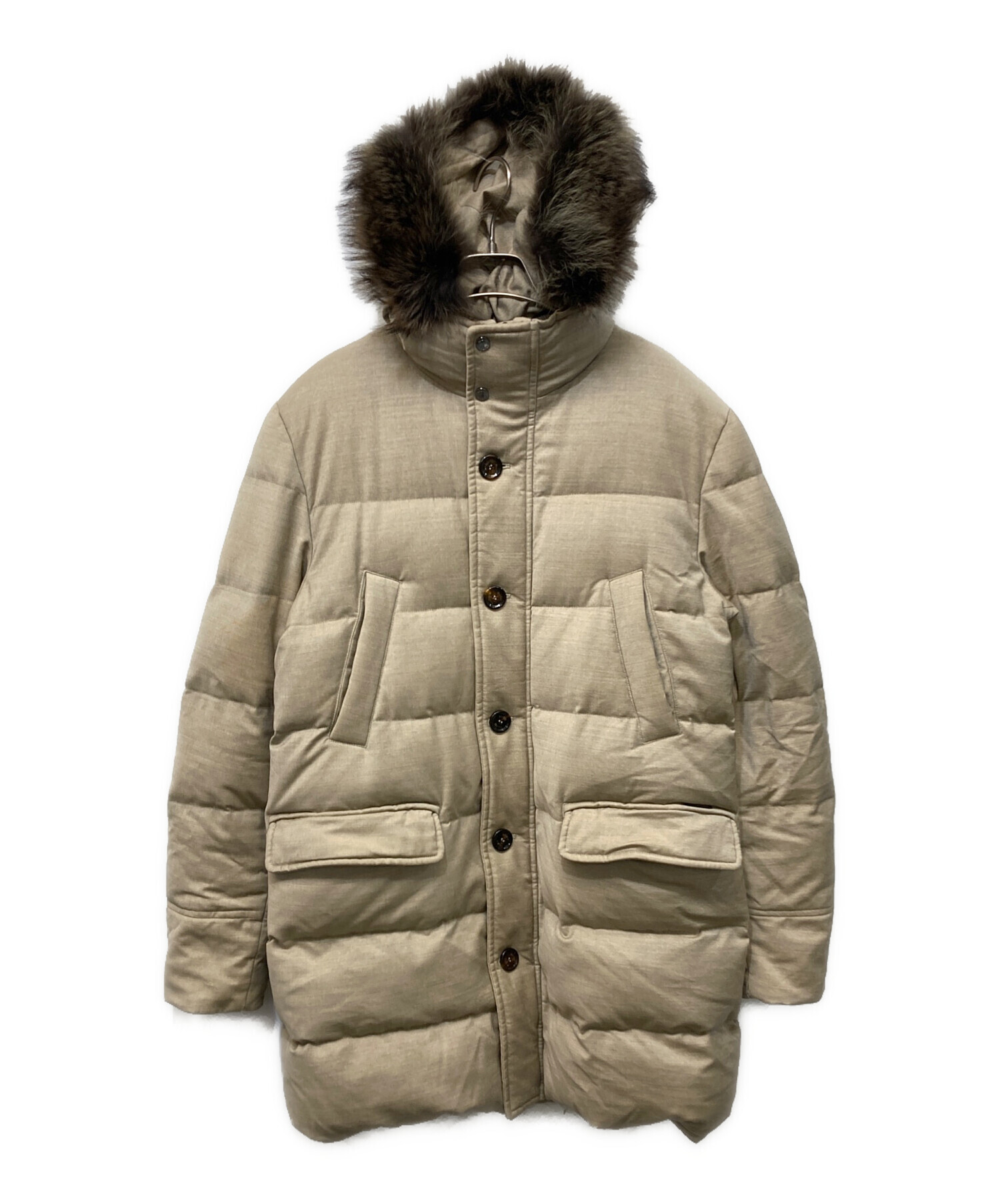 中古・古着通販】MOORER (ムーレー) BARBIERI ダウンコート ベージュ