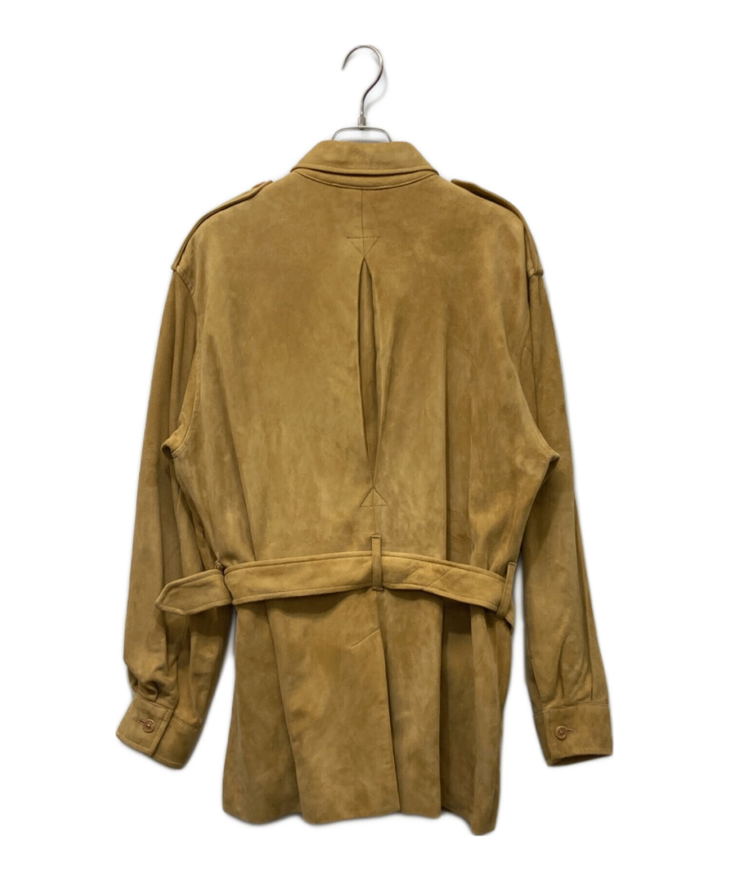 スウェード ジャケット CORNELIANI ベージュ Lサイズ 古着 スウェード