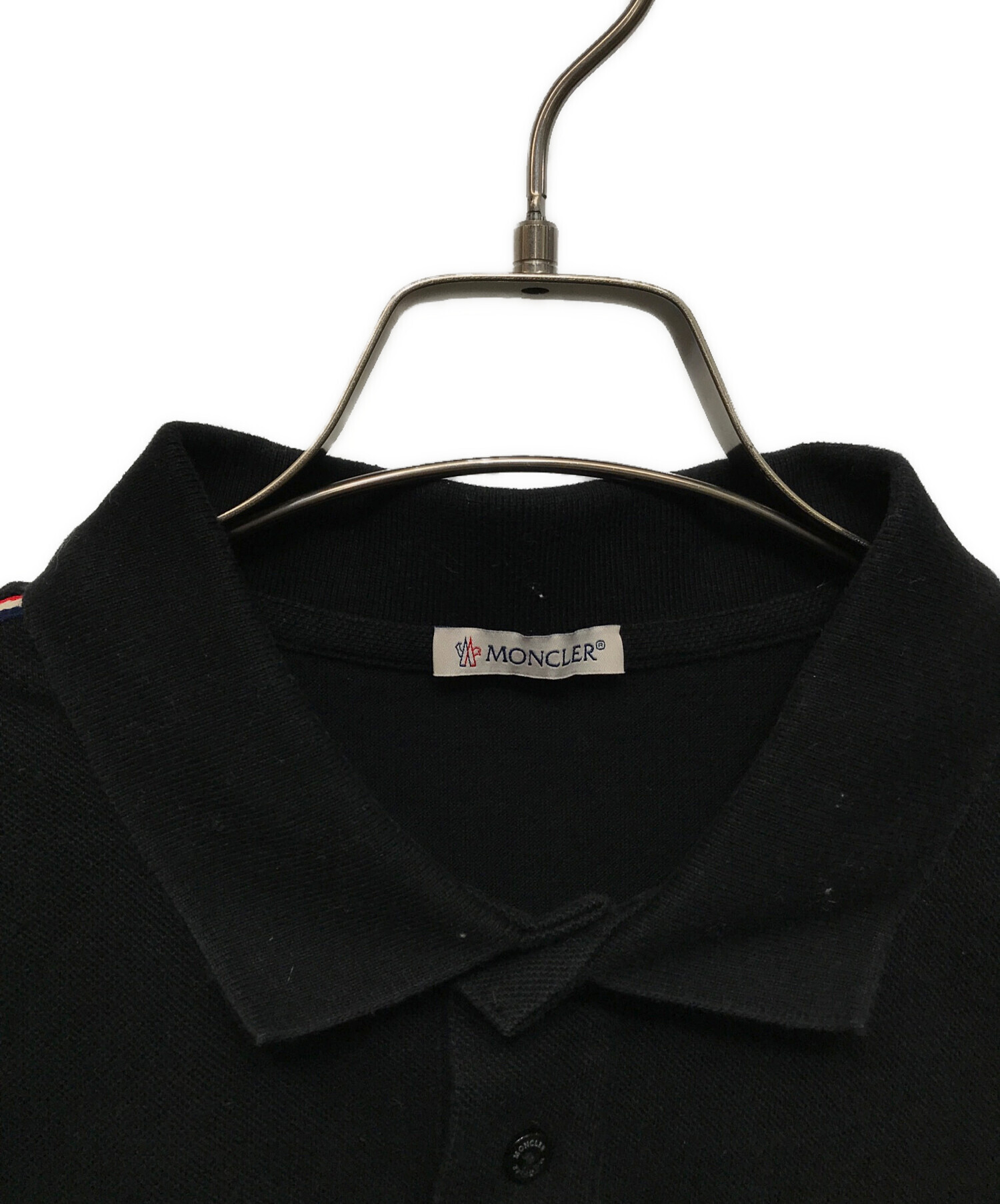 中古・古着通販】MONCLER (モンクレール) MAGLIA POLO ブラック サイズ