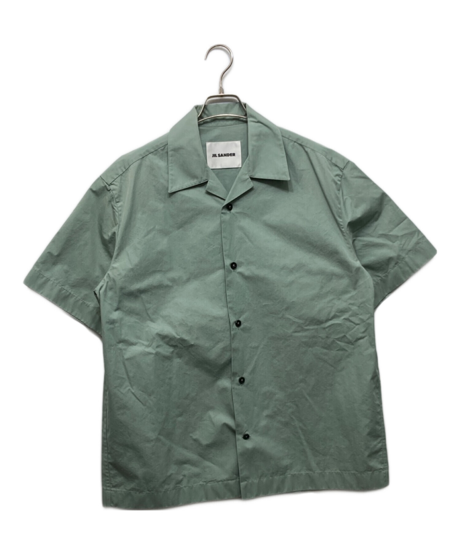 JIL SANDER グリーン Vネック タンクトップ　38 JIL SANDER(ジルサンダー) 23SS V-neck T-shirt Vネック Tシャツ