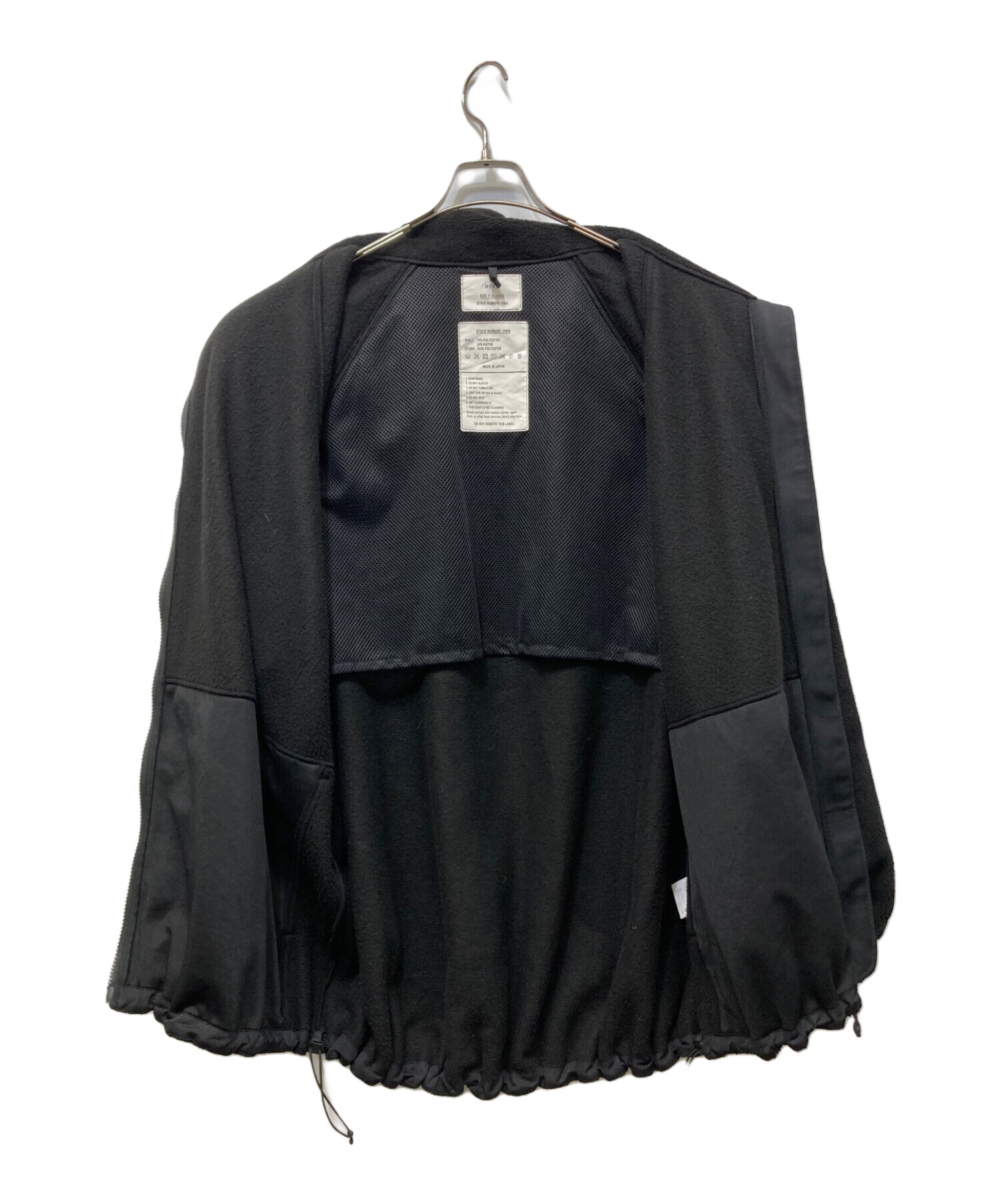 中古・古着通販】HYKE (ハイク) FLEECE JACKET ブラック サイズ:SIZE