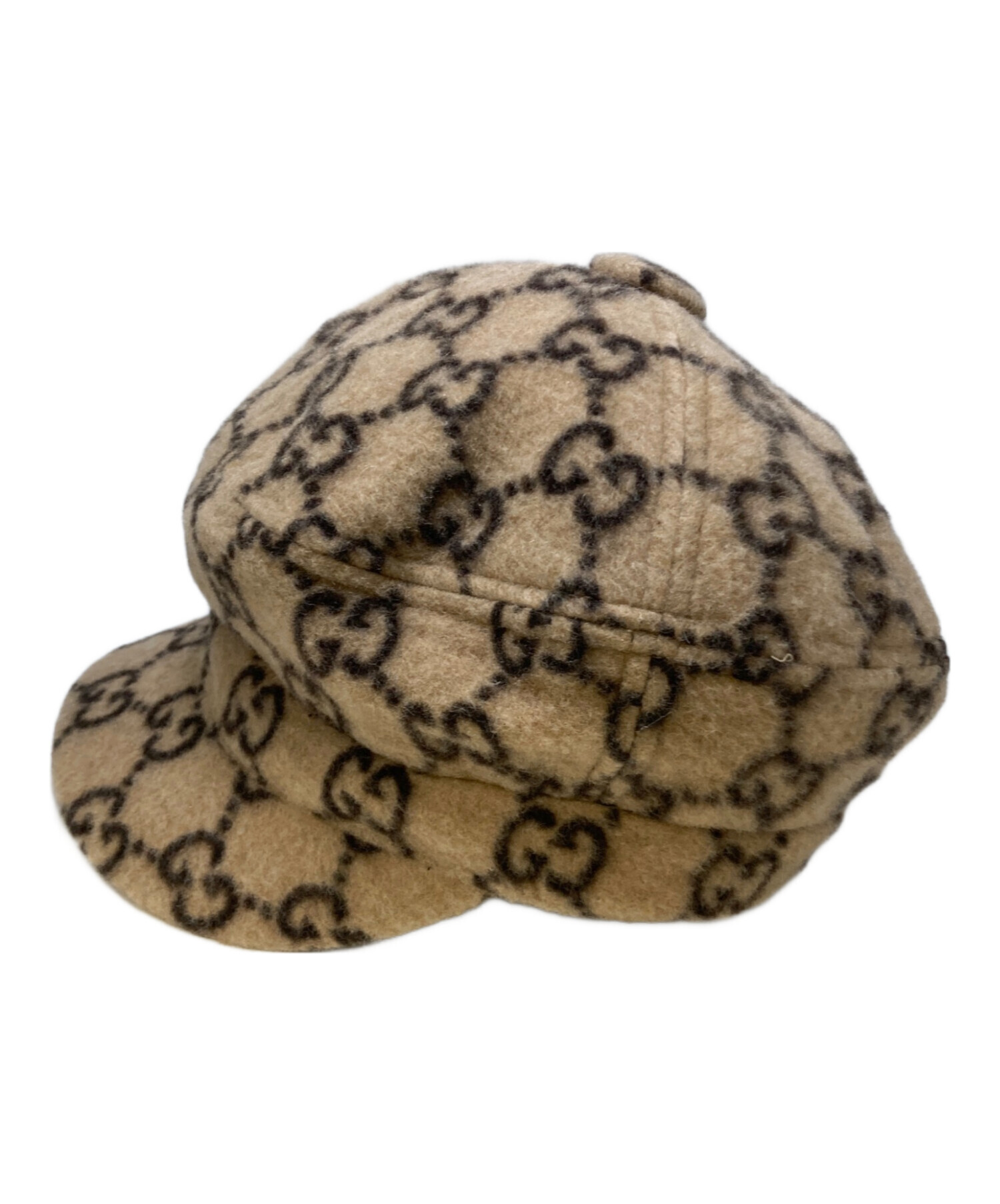中古・古着通販】GUCCI (グッチ) GG柄ウールキャスケット ベージュ