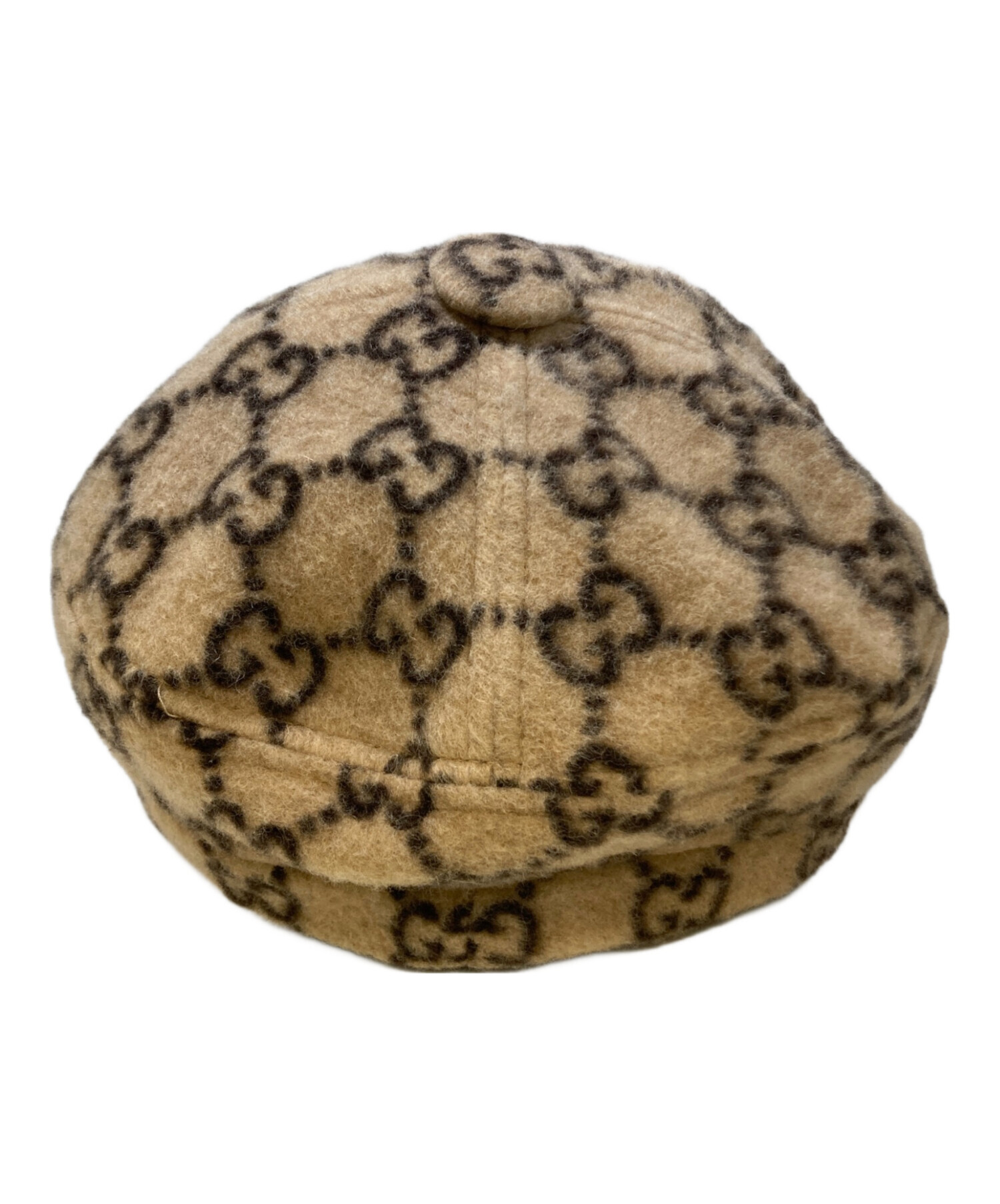 中古・古着通販】GUCCI (グッチ) GG柄ウールキャスケット ベージュ