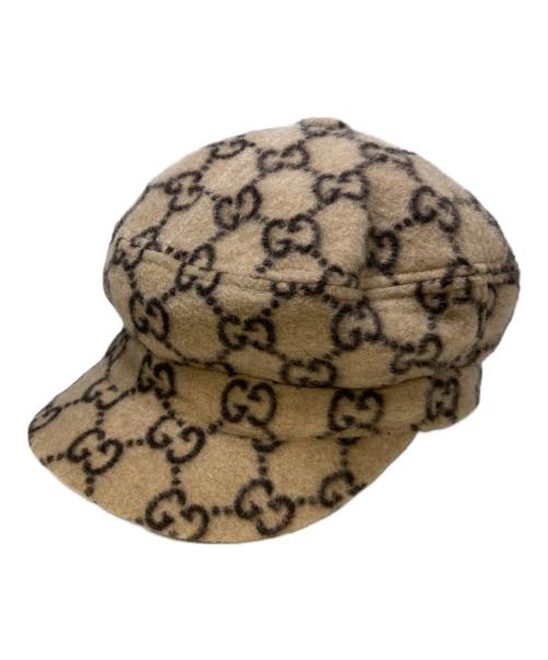 中古・古着通販】GUCCI (グッチ) GG柄ウールキャスケット ベージュ