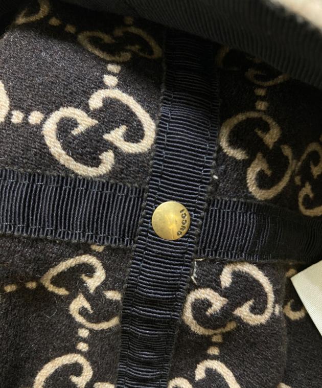 中古・古着通販】GUCCI (グッチ) GG柄ウールキャスケット ベージュ