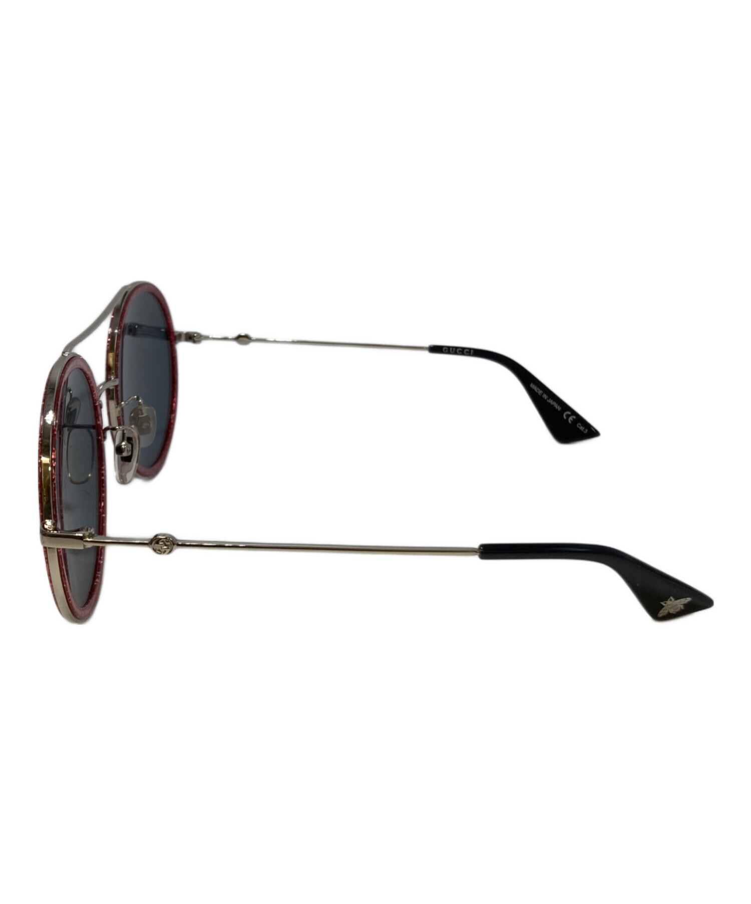 中古・古着通販】GUCCI (グッチ) Wブリッジ サングラス シルバー