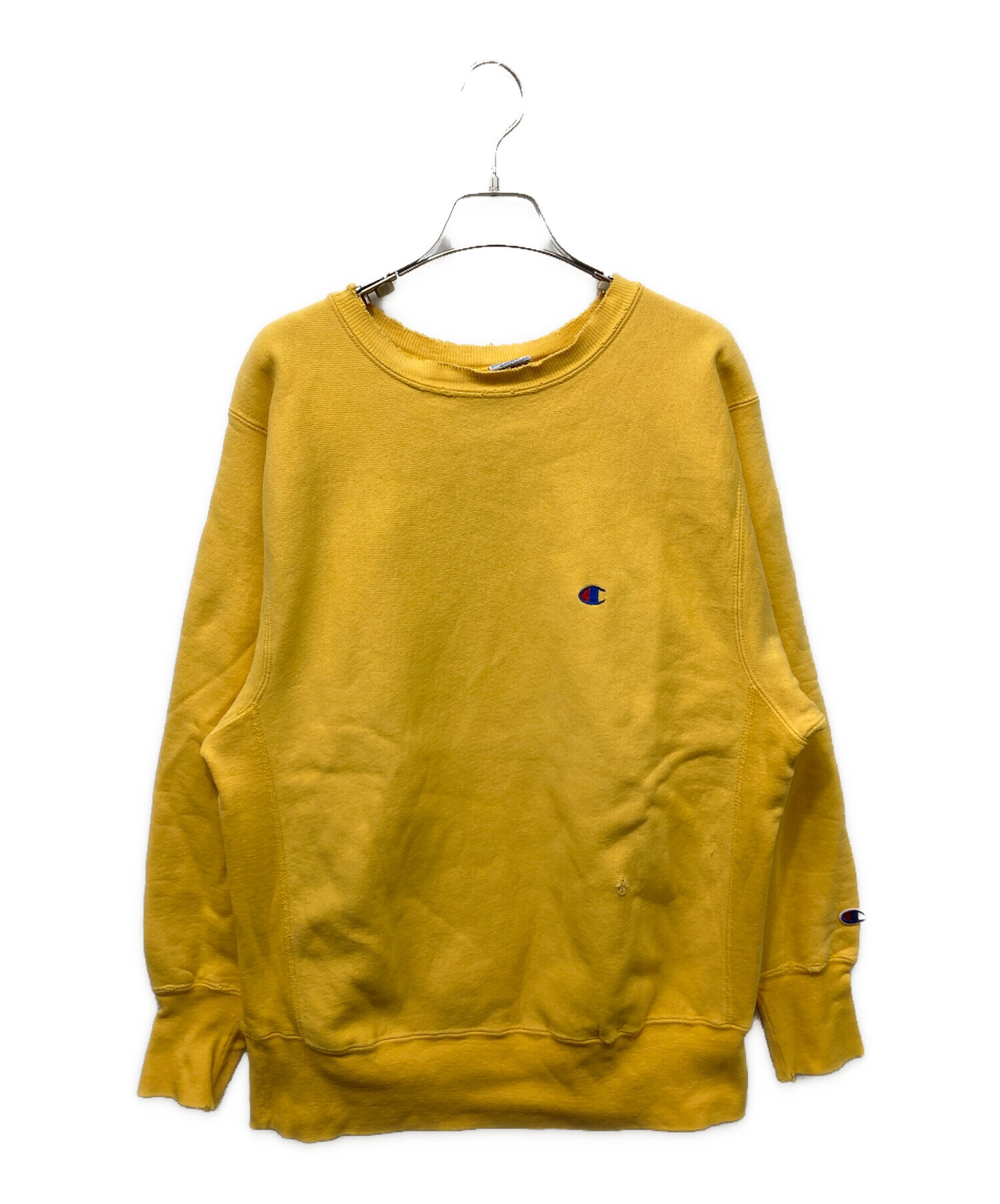 90' Champion リバースウィーブ スウェット L イエロー 中古・古着通販】Champion (チャンピオン) 90'S リバースウィーブ