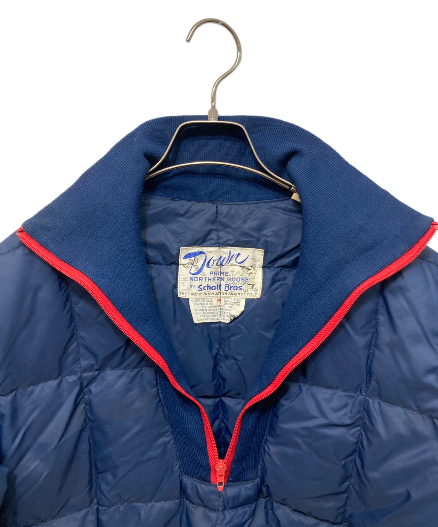 中古・古着通販】Schott (ショット) ハーフジップダウンプルオーバー 