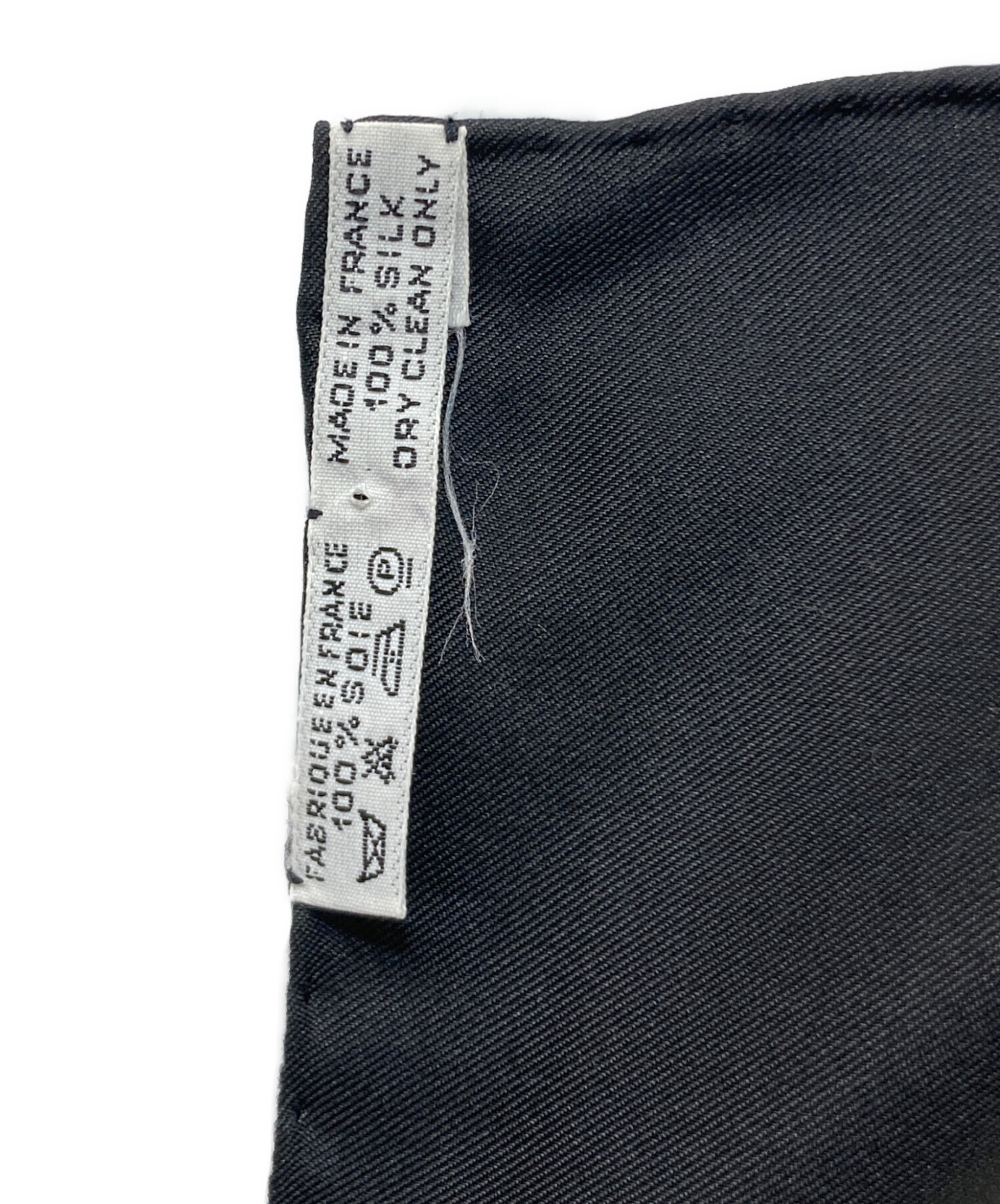 中古・古着通販】HERMES (エルメス) カレ90 図面と記号 ブラック