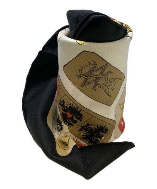 中古・古着通販】HERMES (エルメス) カレ90 図面と記号 ブラック