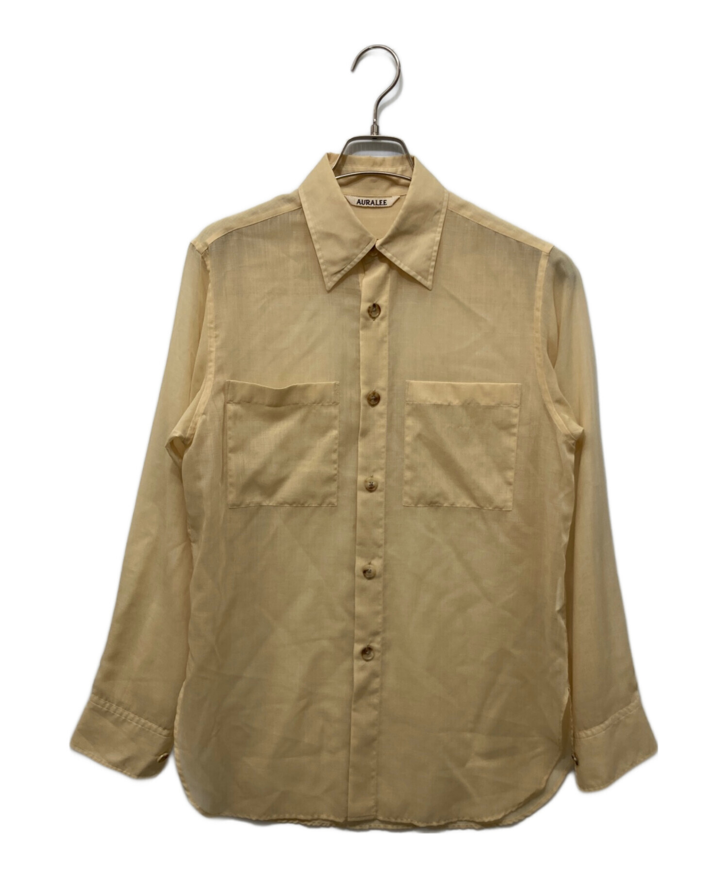 22SS⁄SHEER WOOL SILKシャツ⁄3⁄ウール⁄GRY⁄A22SS01WS⁄⁄