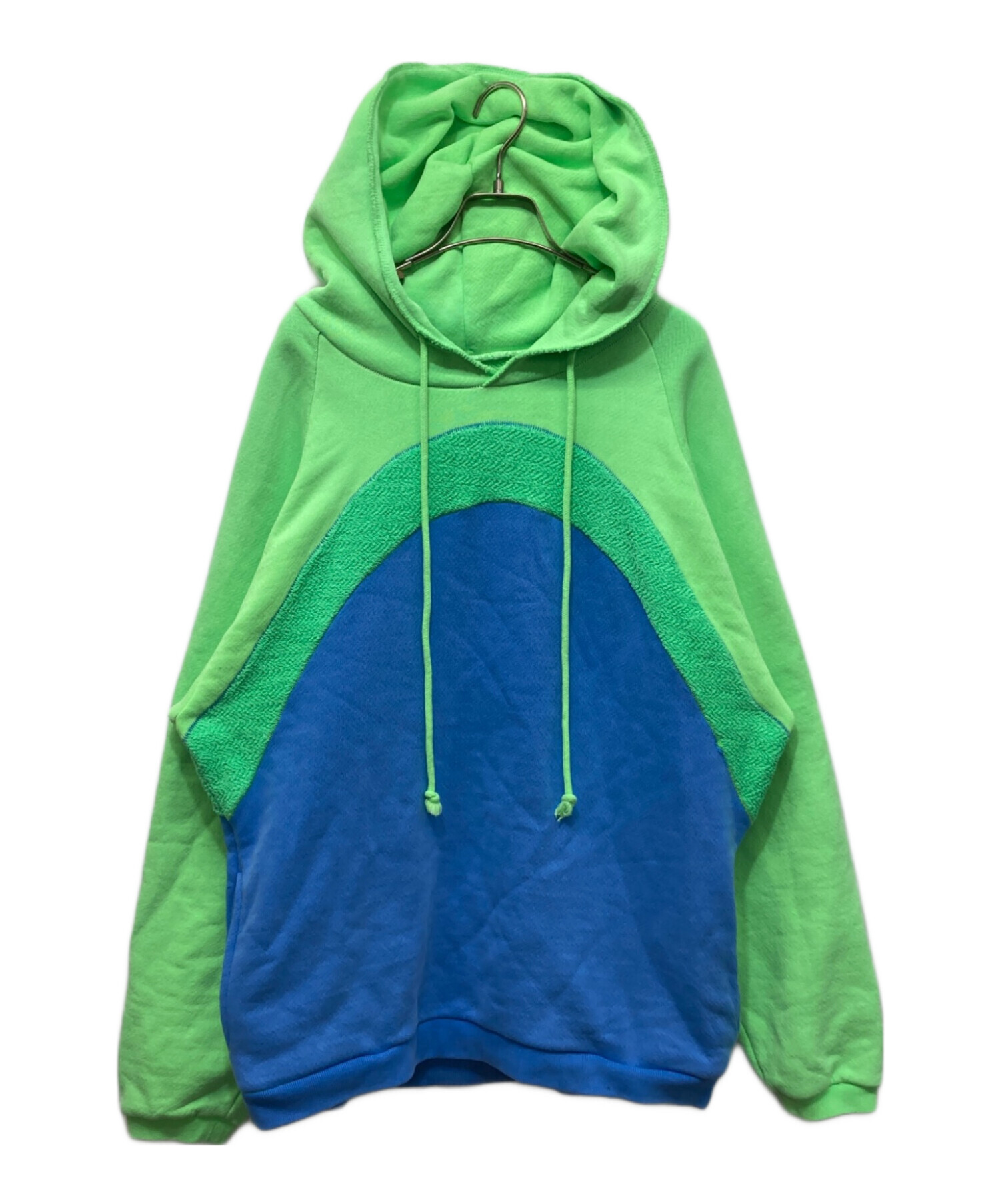 中古・古着通販】ERL (イーアールエル) Rainbow Hoodie Knit グリーン