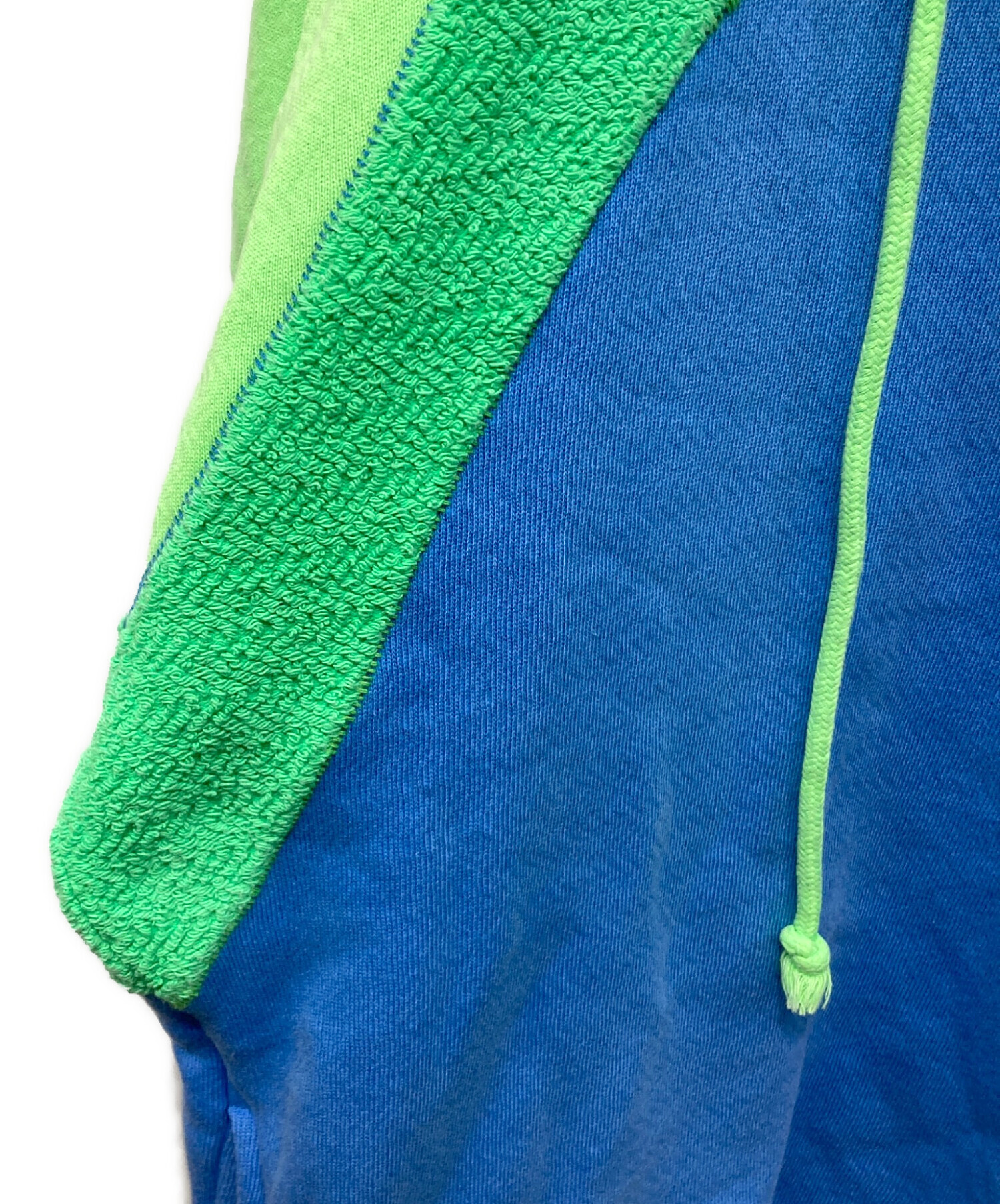 中古・古着通販】ERL (イーアールエル) Rainbow Hoodie Knit グリーン