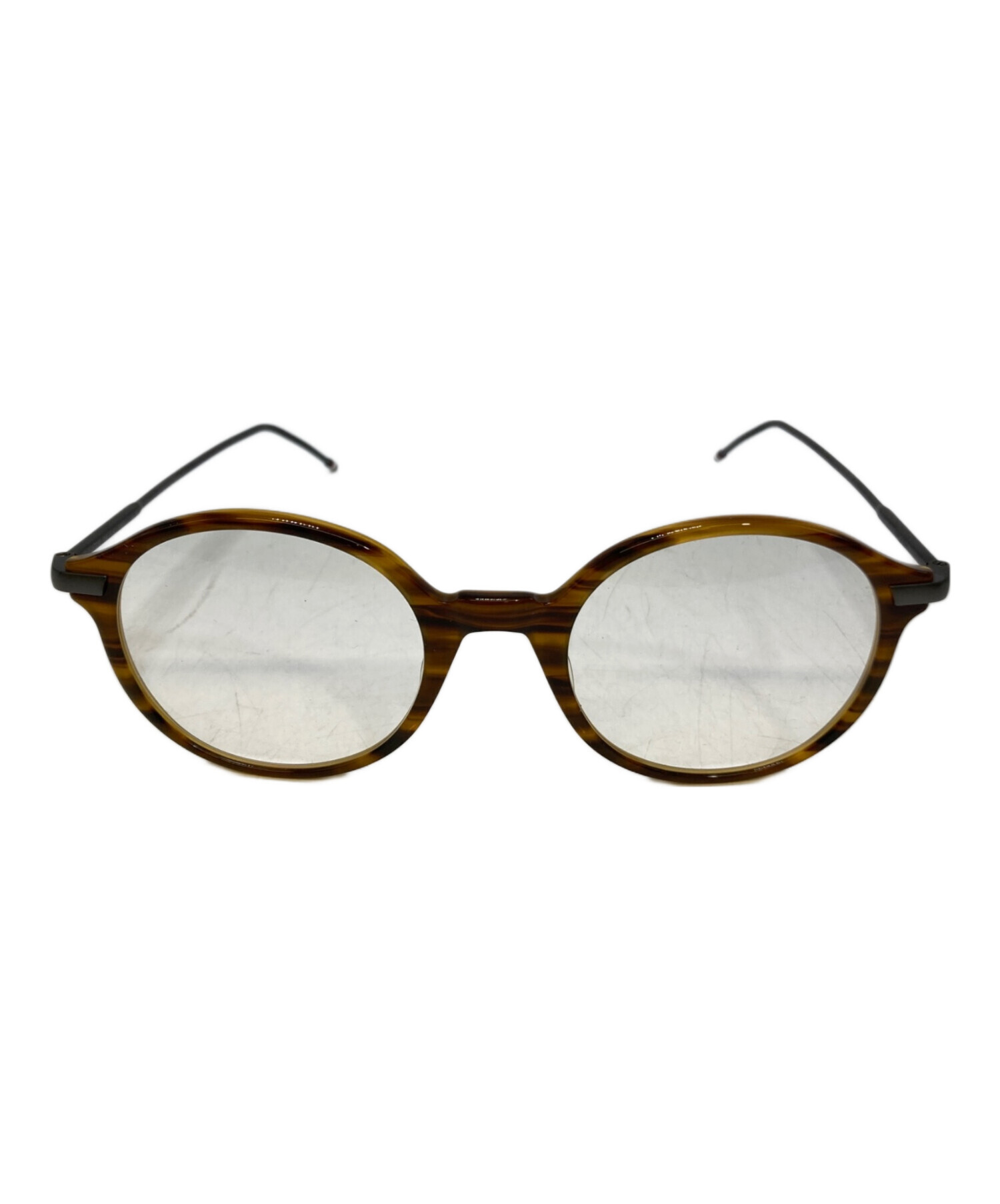 中古・古着通販】Thom Browne (トムブラウン) 眼鏡フレーム ブラウン