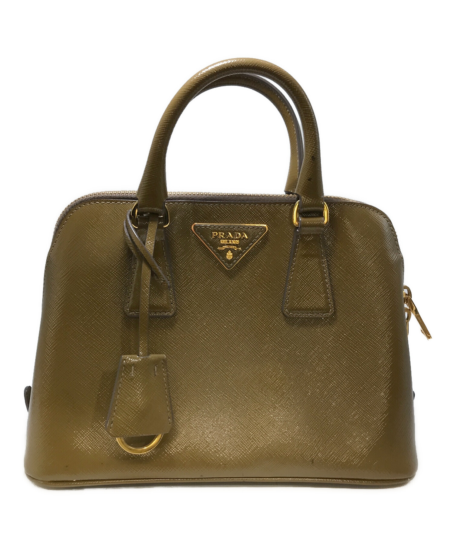 中古・古着通販】PRADA (プラダ) サフィアーノ 2WAYバッグ ブラウン 