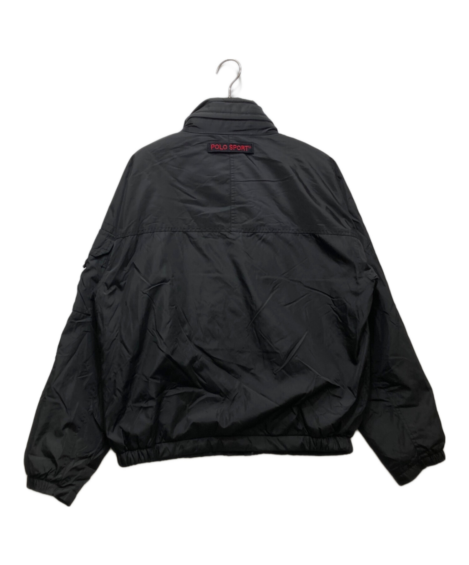 POLO SPORT ポロスポーツ　コットン　ジップ　ジャケット　黒　赤 中古・古着通販】POLO SPORT (ポロスポーツ) ナイロン ジップアップ