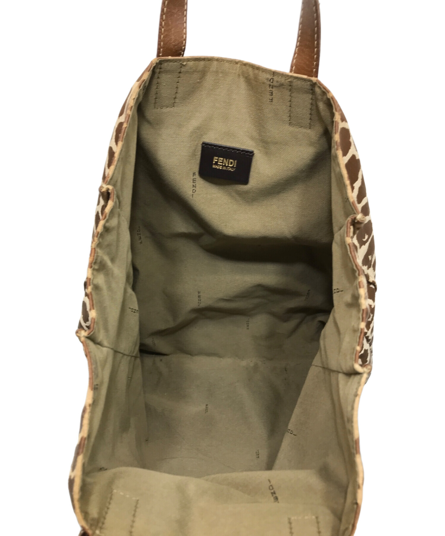 中古・古着通販】FENDI (フェンディ) レオパード トートバッグ
