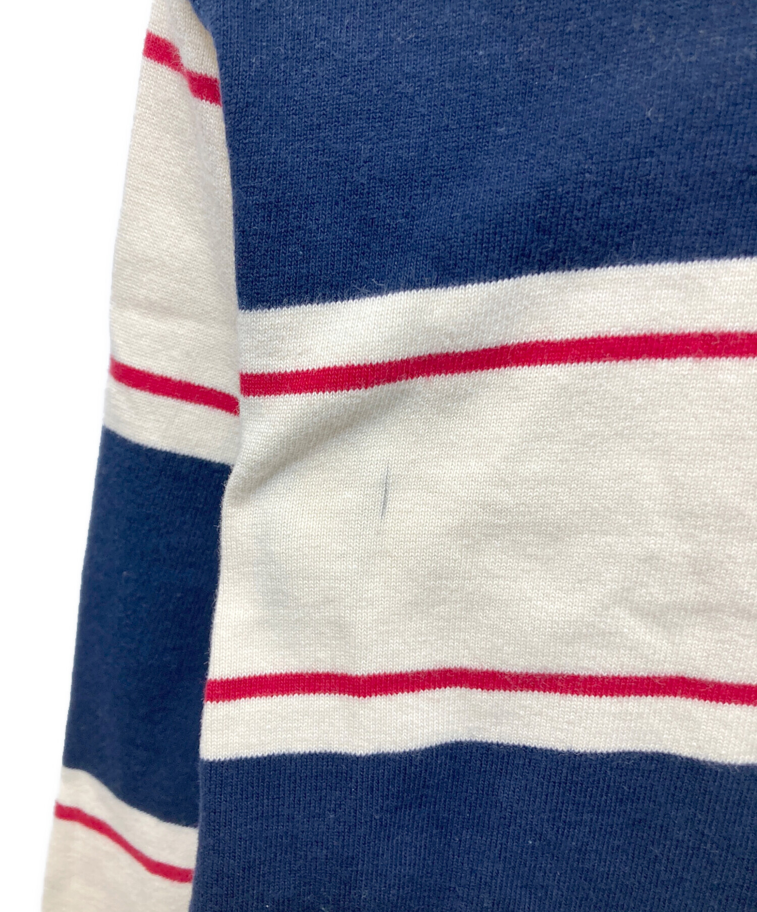 中古・古着通販】AFB (エーエフビー) BORDER POLO SHIRTS ネイビー 
