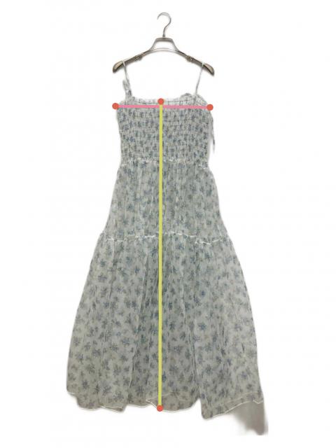 中古・古着通販】POPPY (ポピー) フラワーシースルー キャミドレス