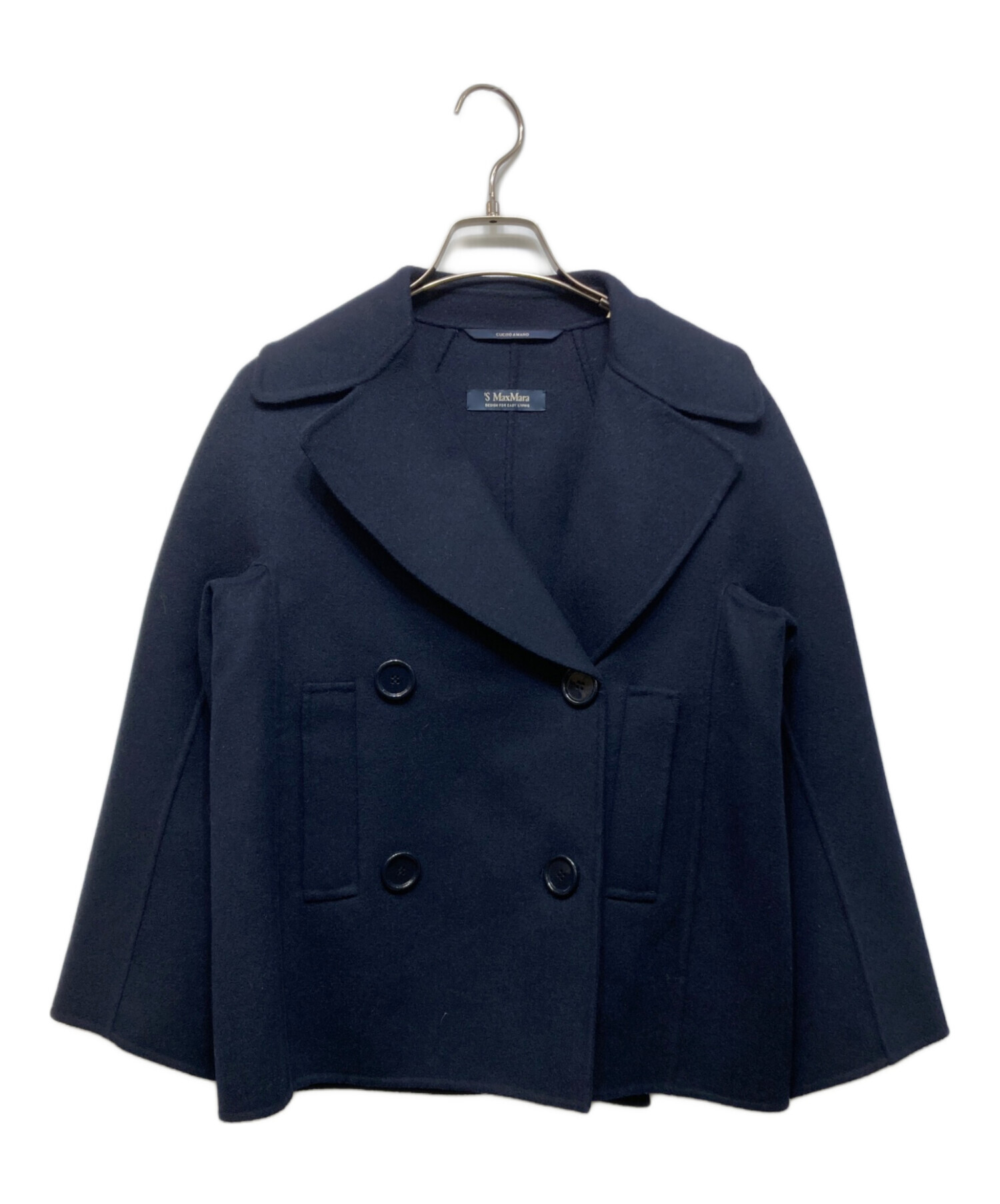 S Max Mara 紺色 ジャケット 中古・古着通販】'S Max Mara (エスマックスマーラ) ピュアヴァージン